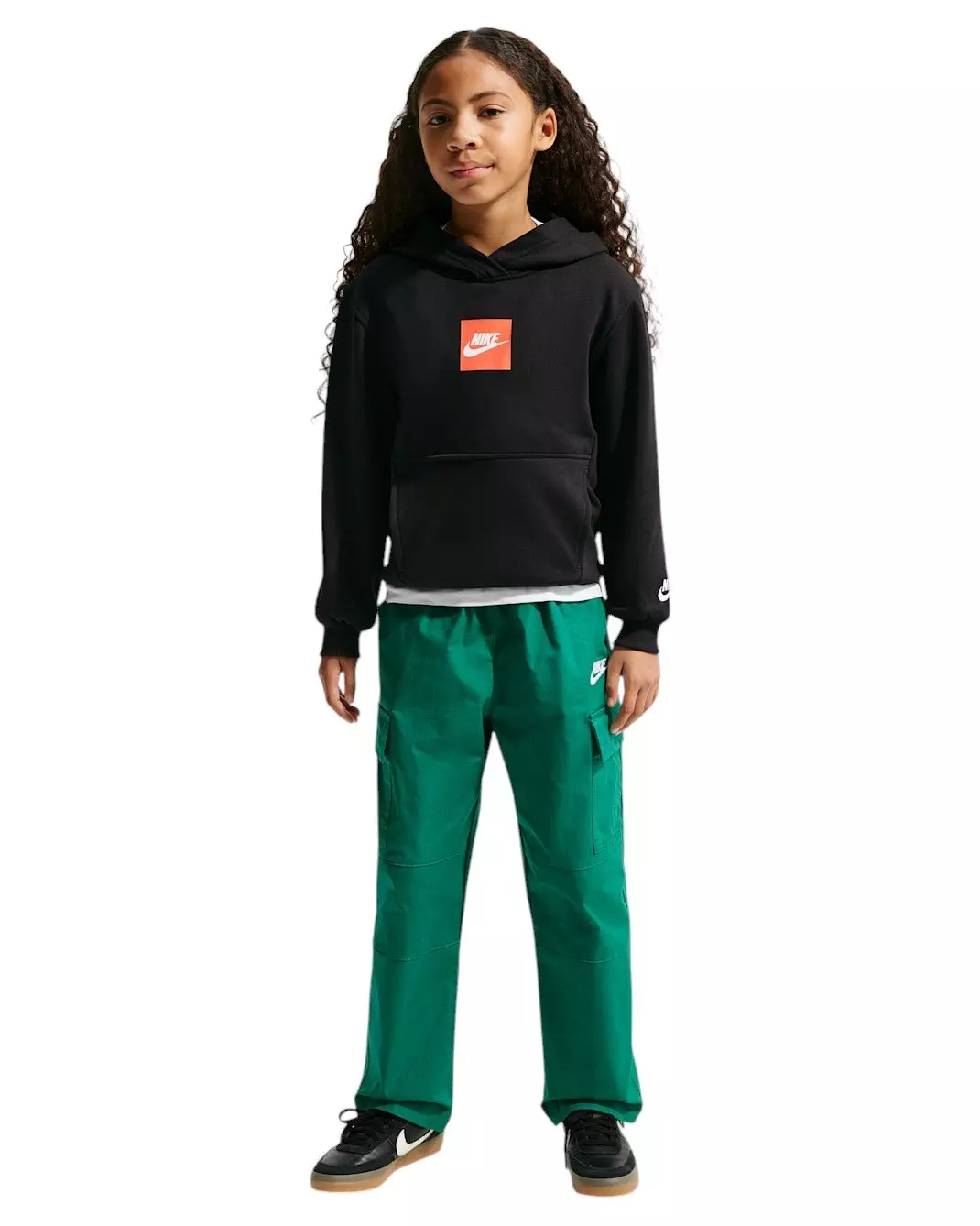 Nike Big Kids' Sportswear Club French Terry Hoodie - Black - BLACK
