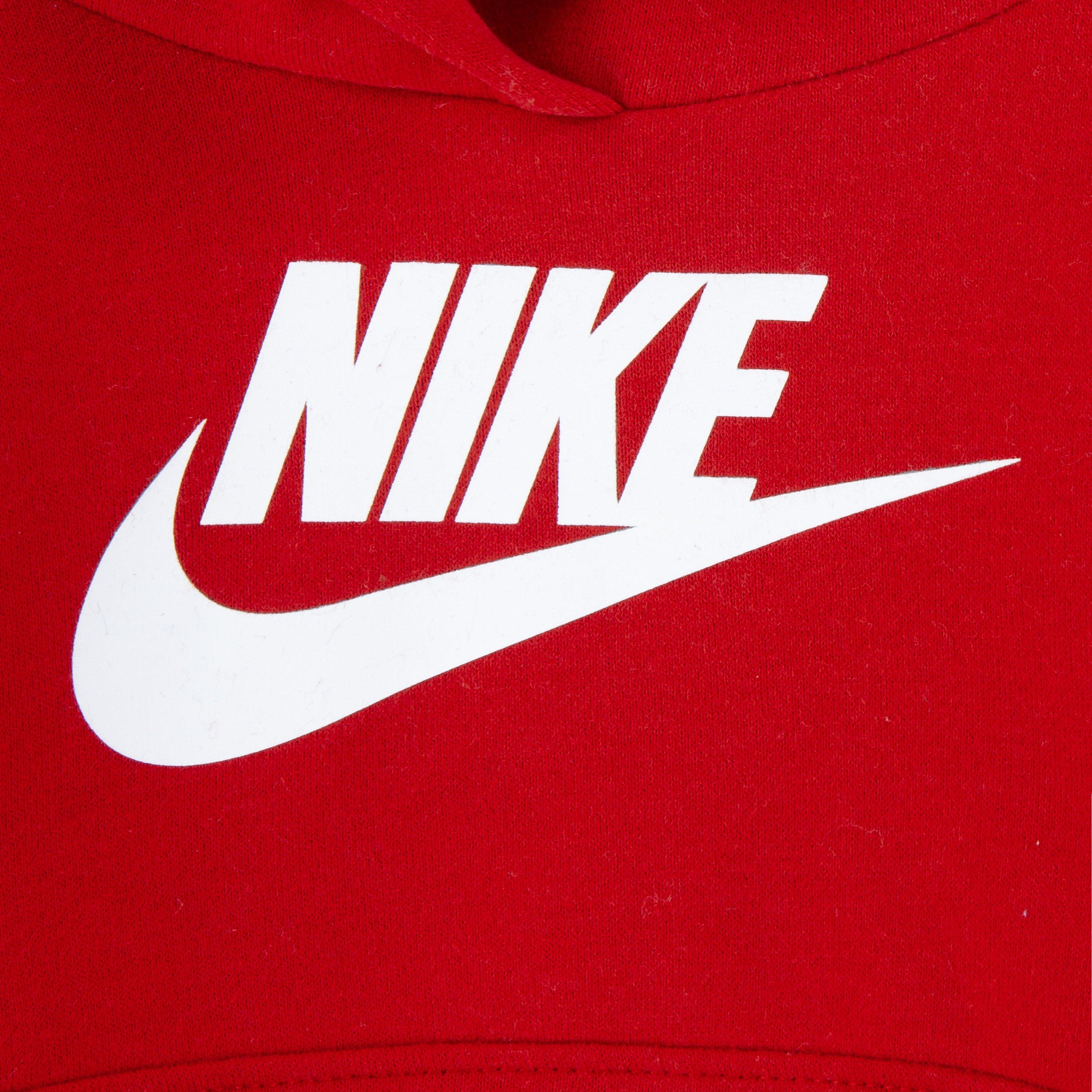 Nike Sportswear Club Fleece Infant Red Hoodie Set