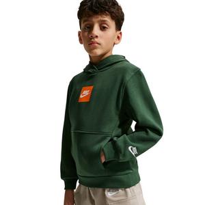 Nike Big Kids' Sportswear Club French Terry Hoodie - Fir Green - FIR GREEN