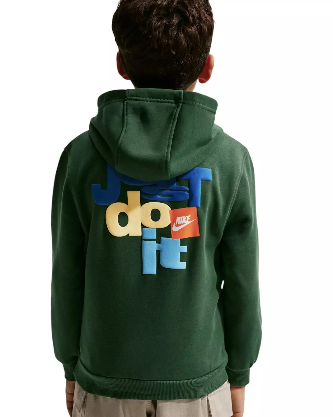Nike Big Kids' Sportswear Club French Terry Hoodie - Fir Green - FIR GREEN