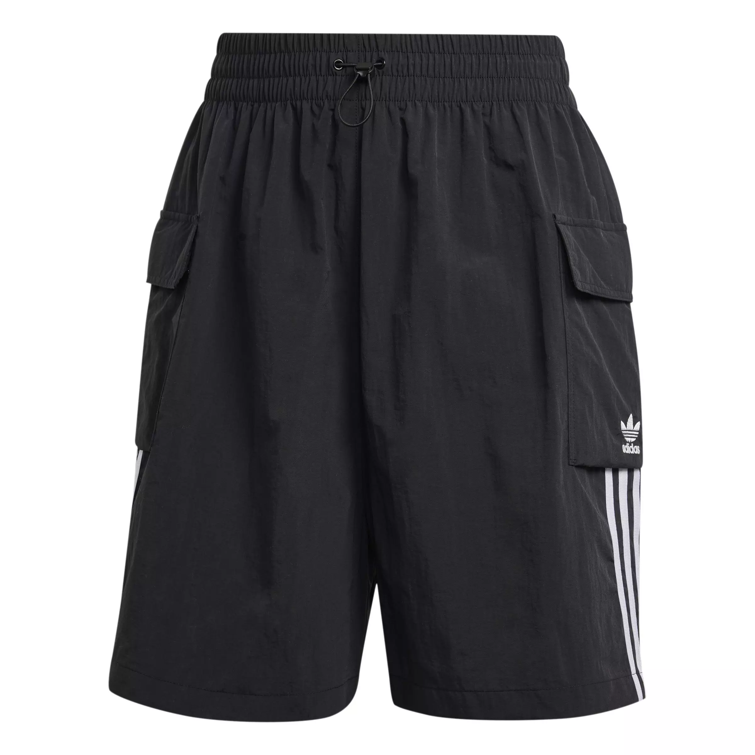 adidas Originals Women's Adicolor Cargo Shorts -Black - BLACK