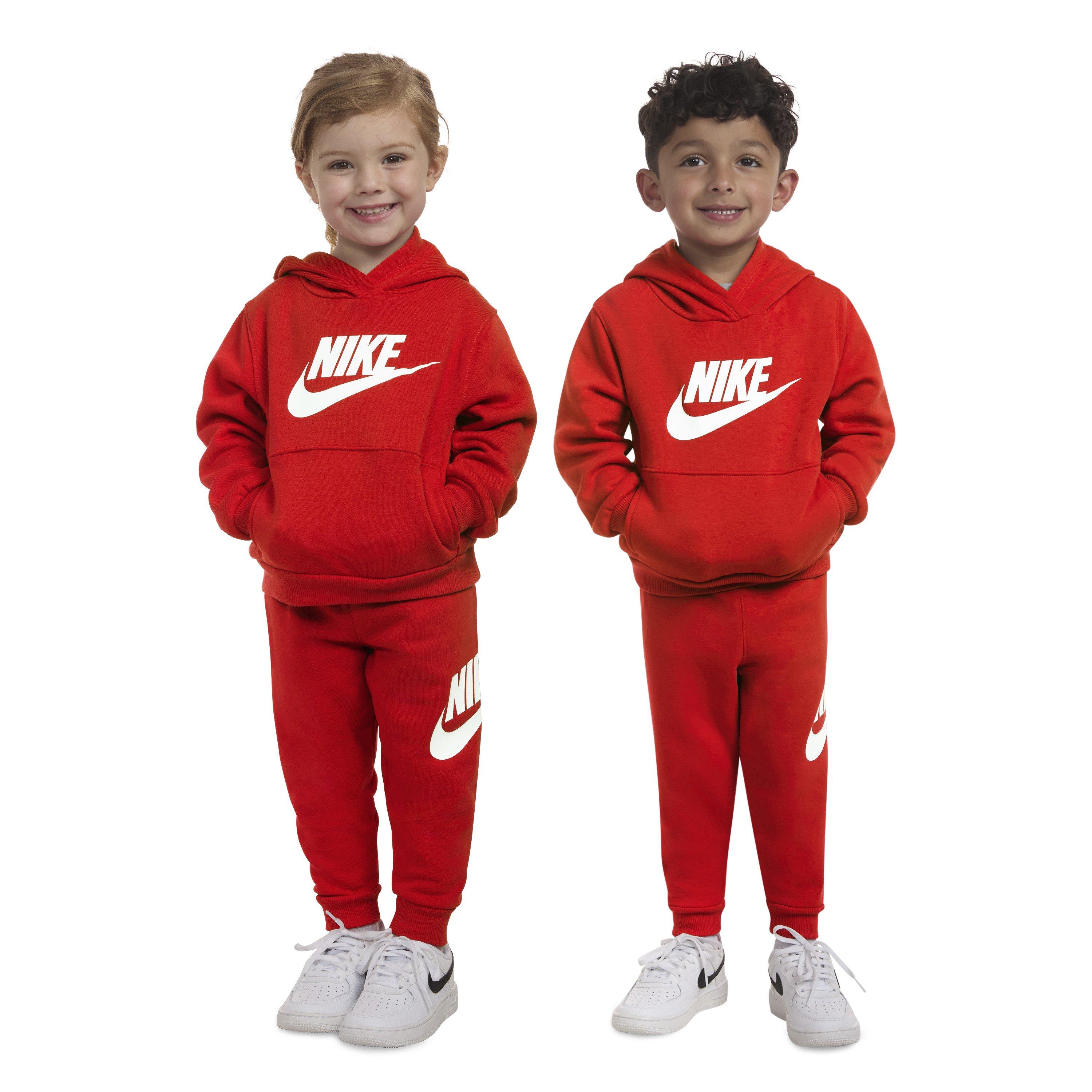 Nike Toddler Sportswear Club Fleece Hoodie Set -Red - RED Thumbnail View 1