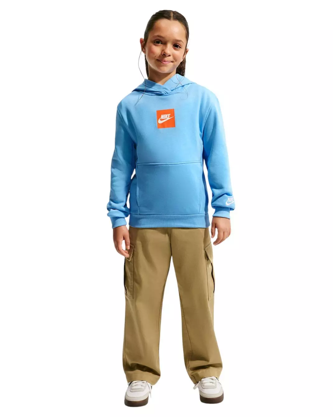 Nike Big Kids' Sportswear Club French Terry Hoodie - Football Blue - FOOTBALL BLUE