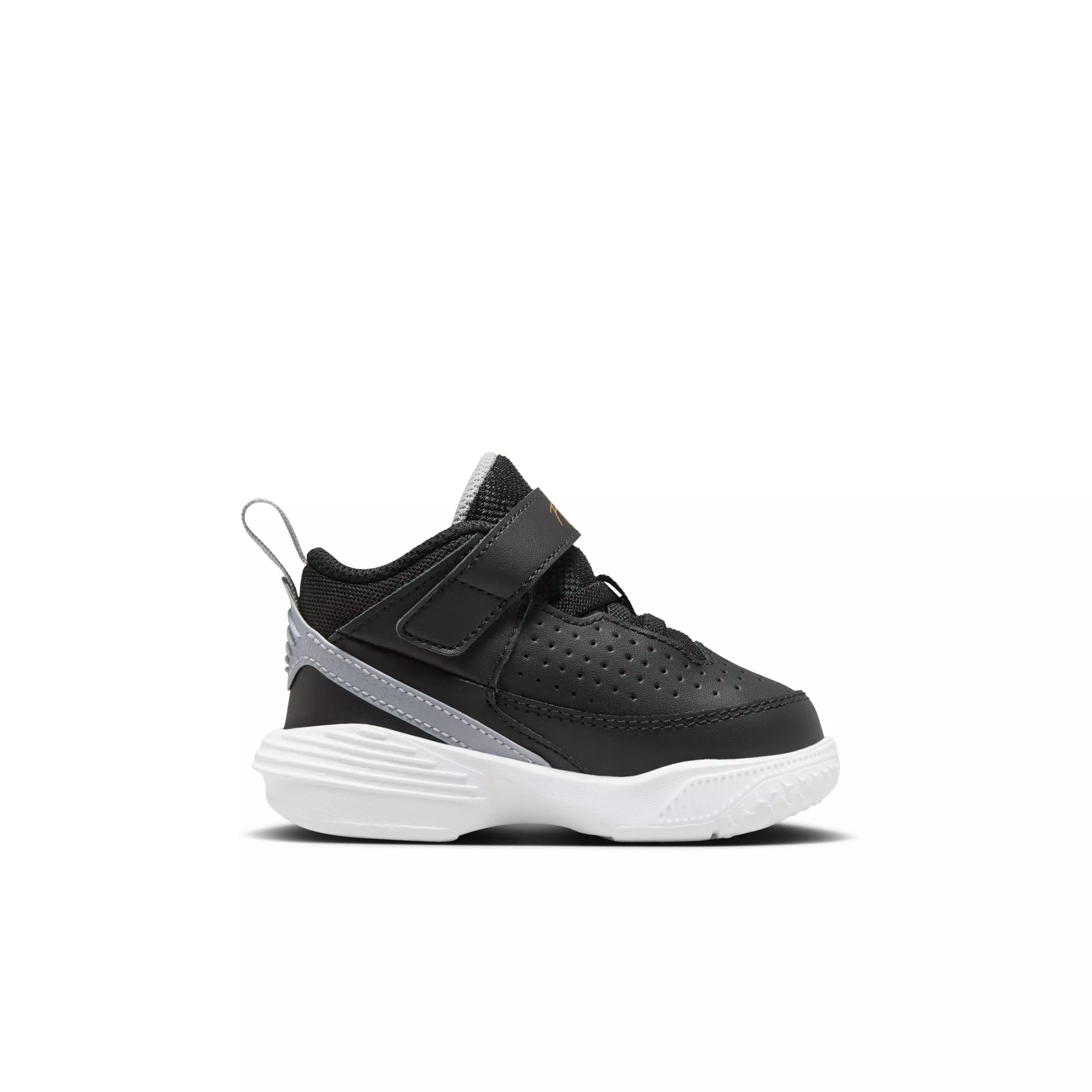 Jordan Max Aura 5 "Black/White/Wolf Grey/Metallic Gold" Infant Boys' Shoe - BLACK/WHITE/GREY/GOLD