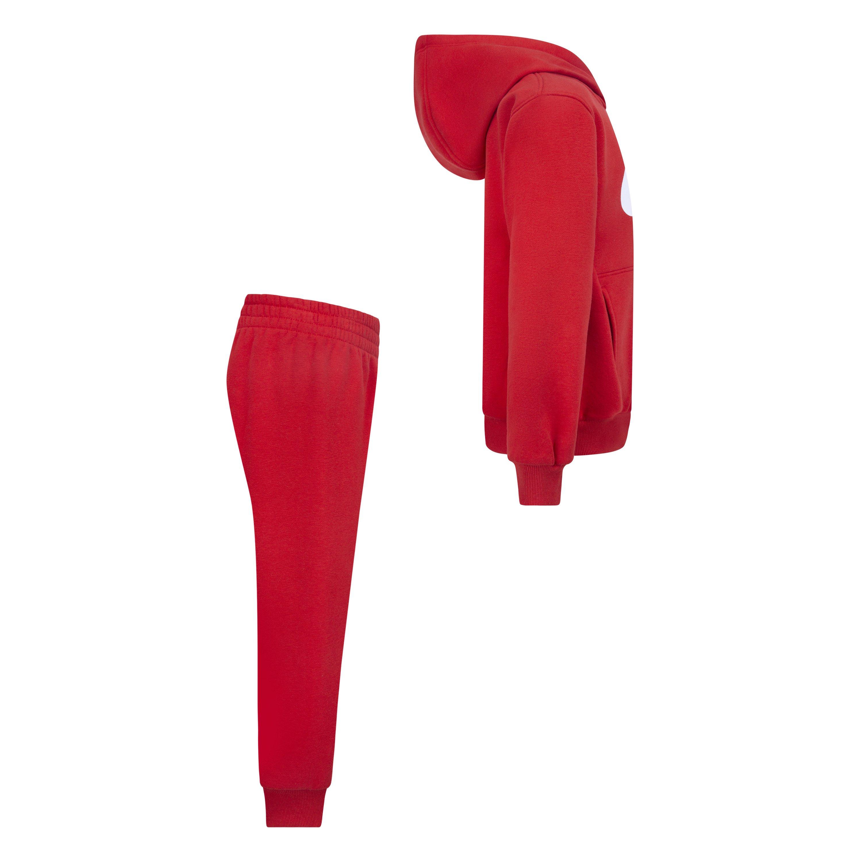 Nike Sportswear Club Fleece Little Kids' Red Hoodie Set