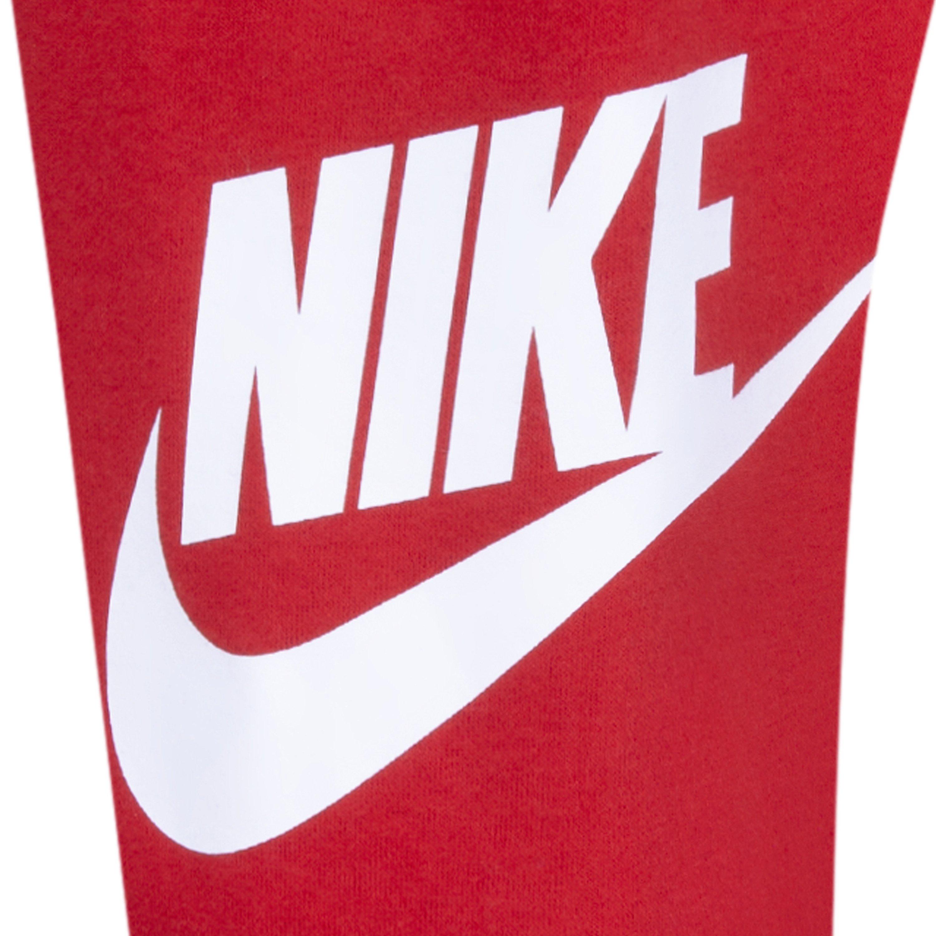 Nike Sportswear Club Fleece Little Kids' Red Hoodie Set