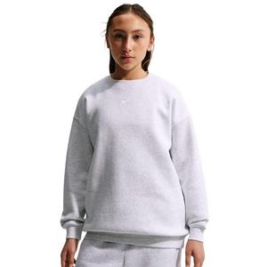 Nike Big Girls' Sportswear Studio Oversized Crewneck Sweatshirt - Grey Heather