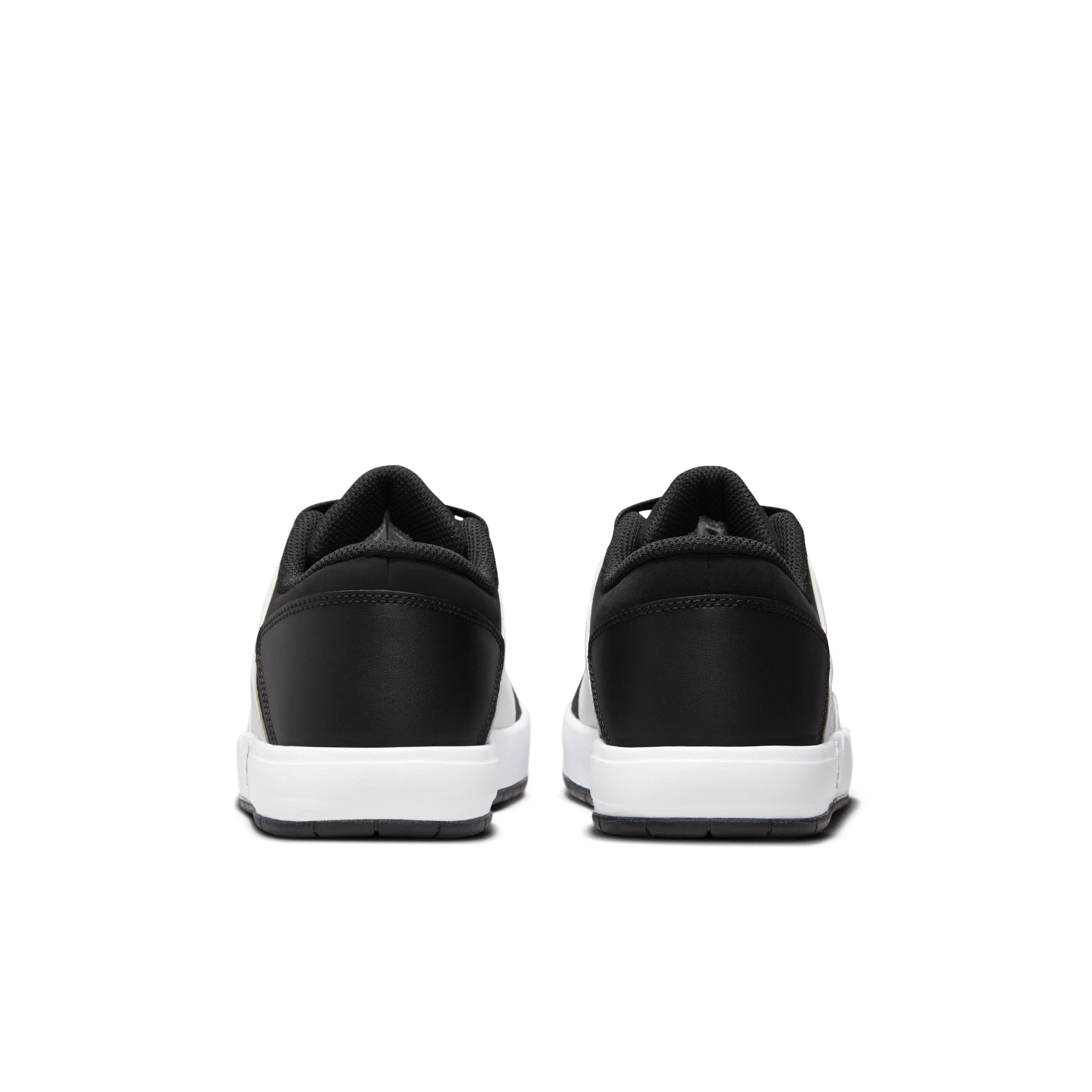 Jordan Nu Retro 1 Low Grade School Boys' "White/White/Black" Shoe