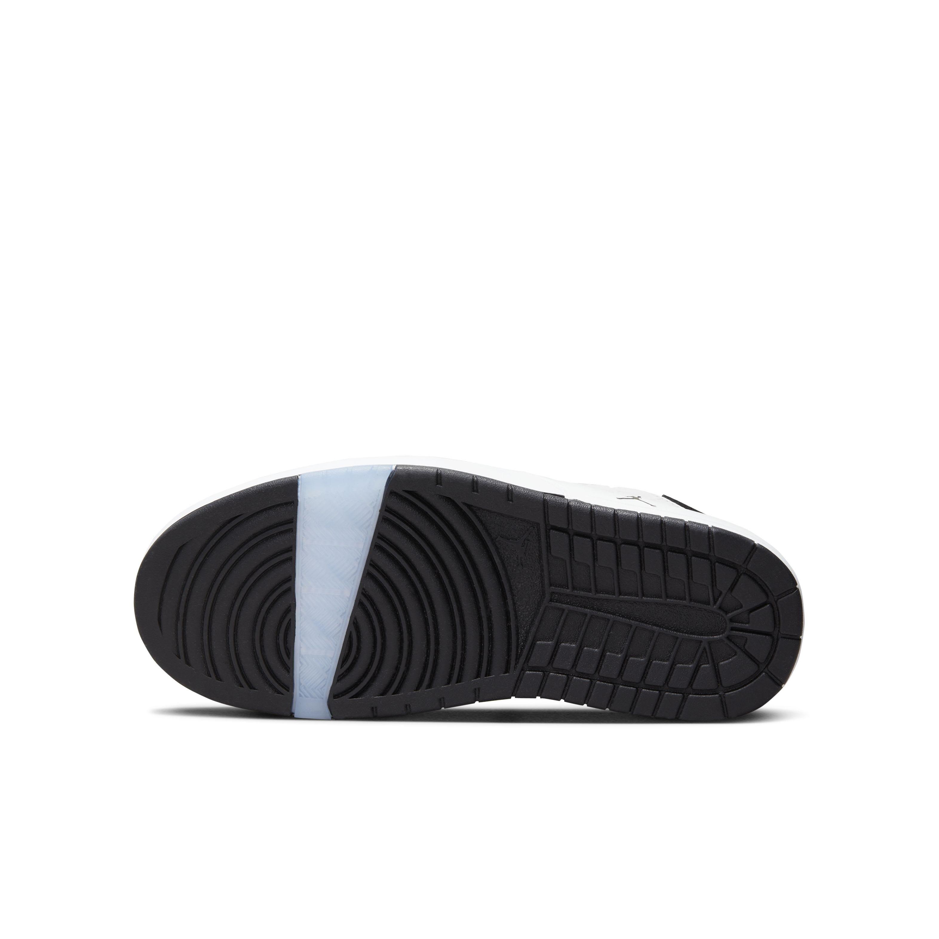 Jordan Nu Retro 1 Low Grade School Boys' "White/White/Black" Shoe