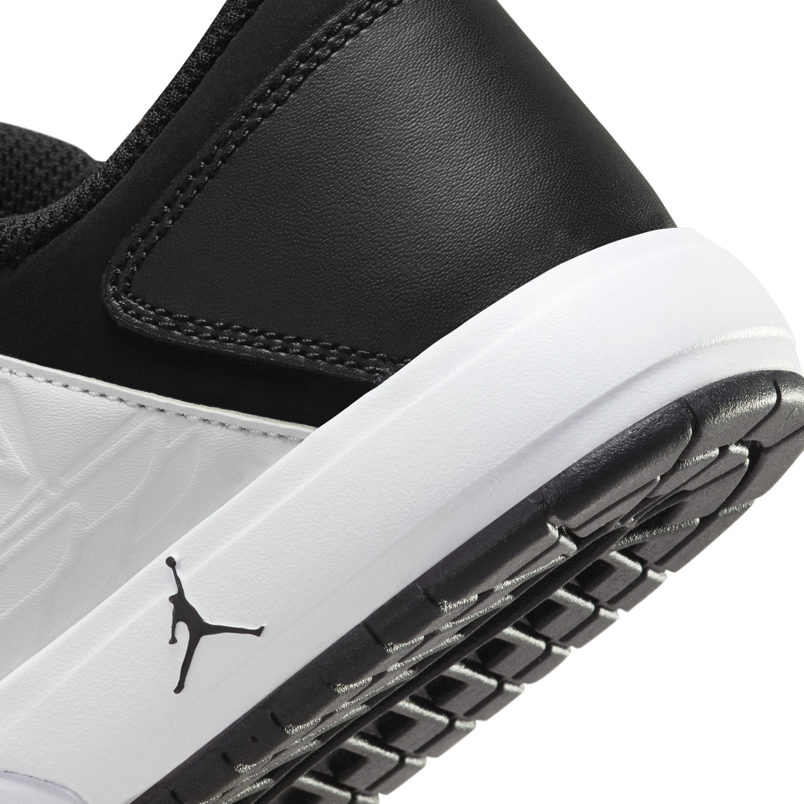 Jordan Nu Retro 1 Low Grade School Boys' "White/White/Black" Shoe