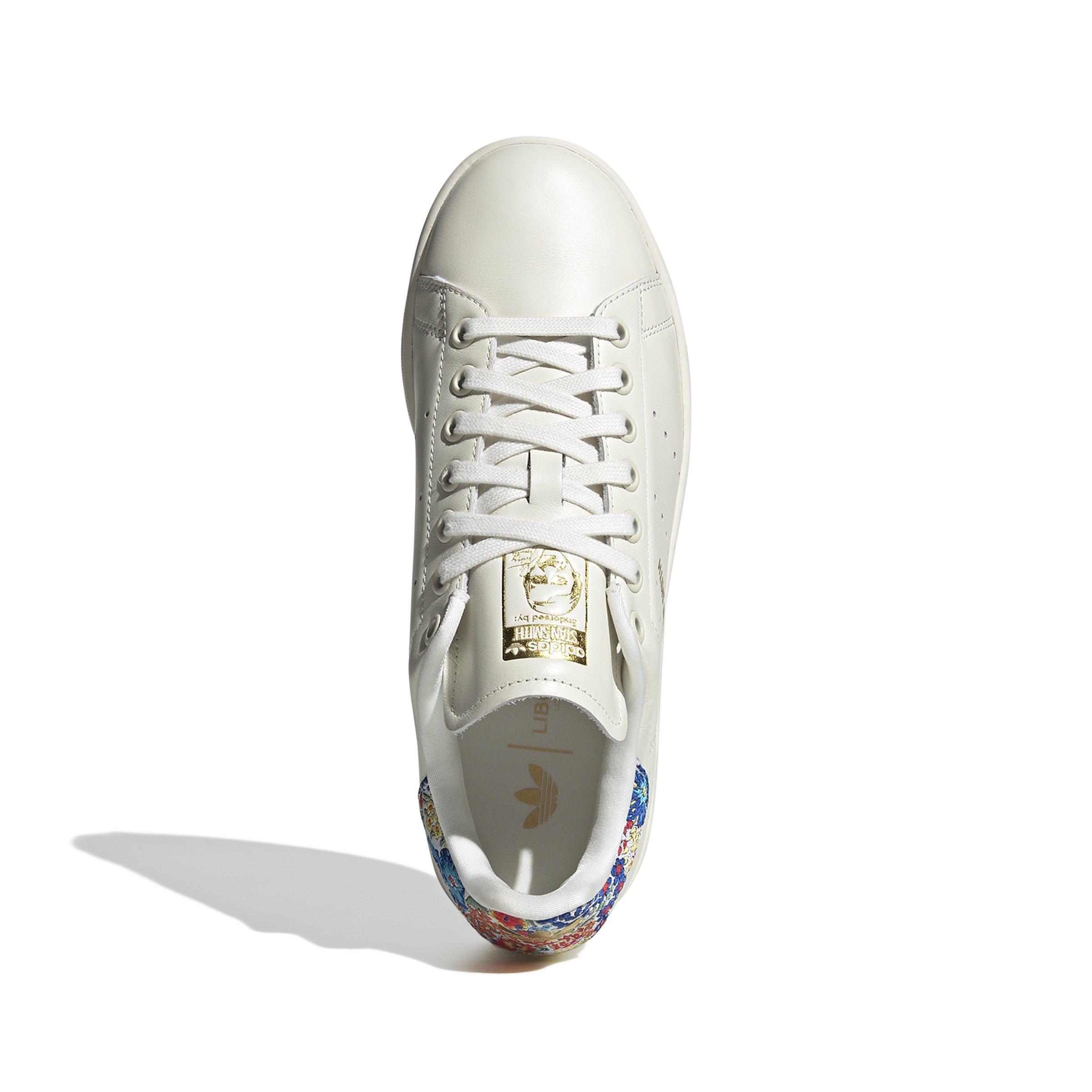 adidas Originals Stan Smith x Liberty London "Off White/Gold Metallic" Women's Shoe - OFF WHITE/GOLD Thumbnail View 5