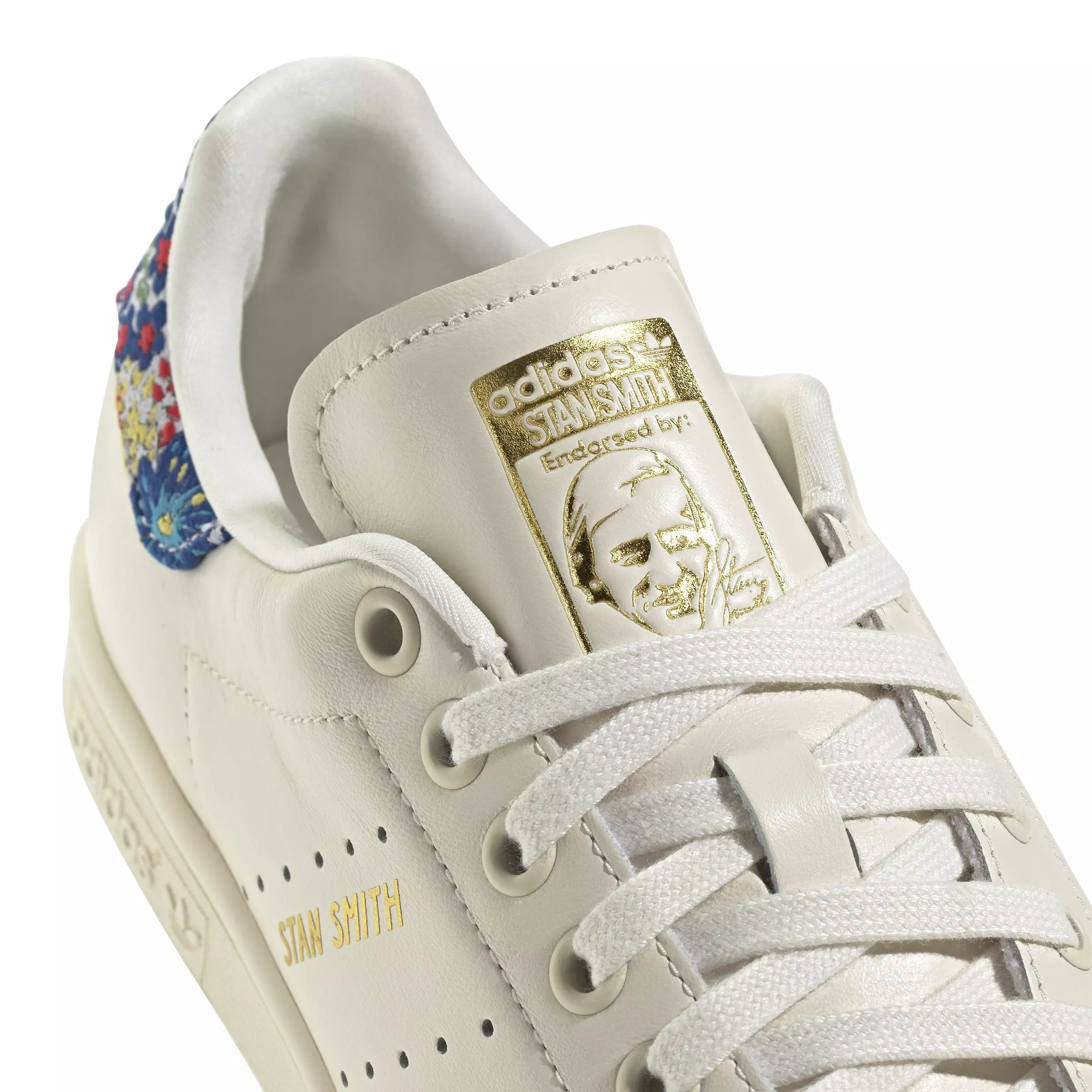 adidas Originals Stan Smith x Liberty London "Off White/Gold Metallic" Women's Shoe - OFF WHITE/GOLD