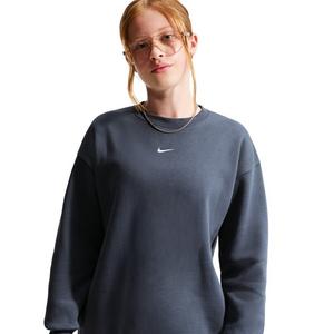 Nike Big Girls' Sportswear Studio Oversized Crewneck Sweatshirt - Blue - BLUE