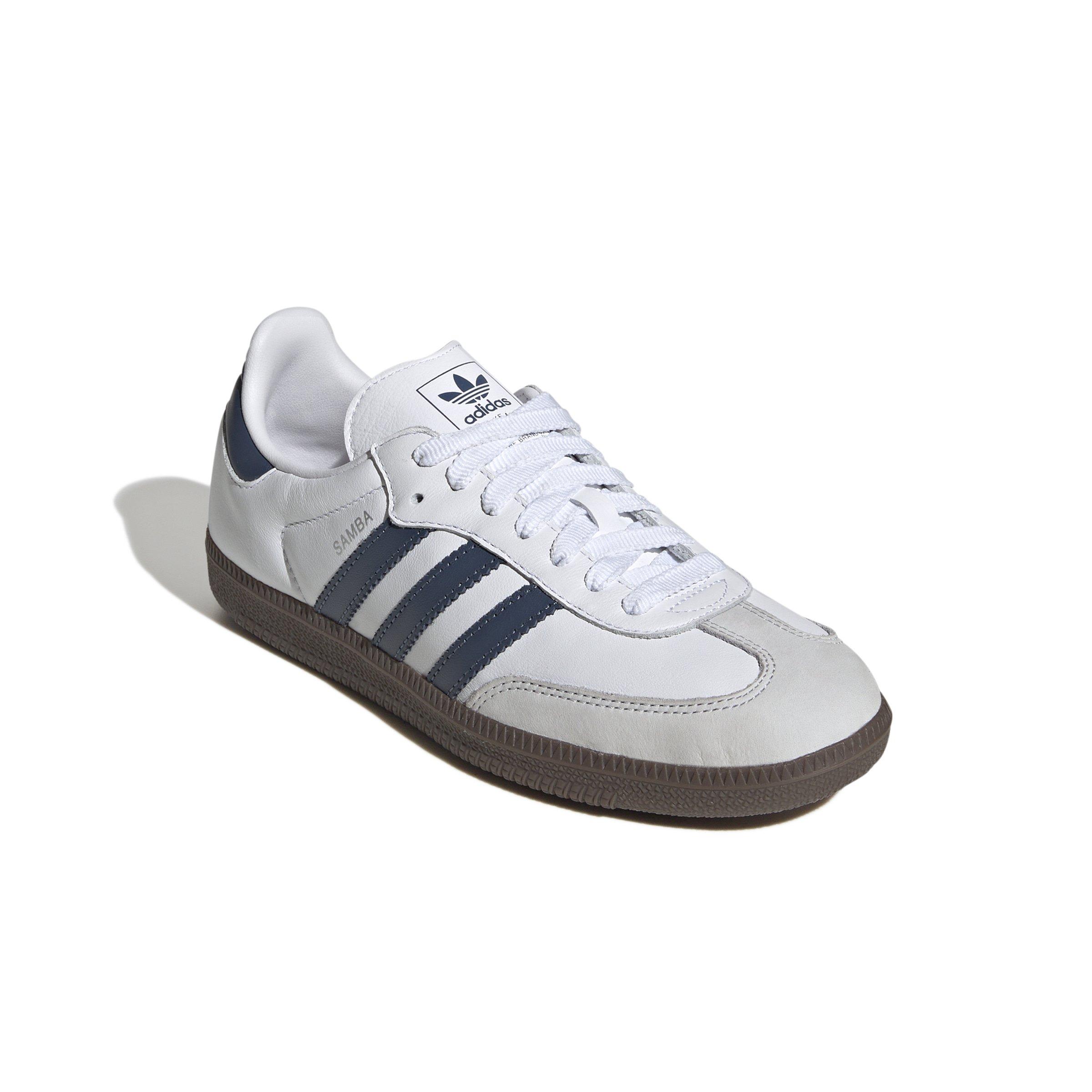 adidas Originals Samba OG "Ftwr White/Preloved Ink/Dash Grey" Women's Shoe - WHITE/INK/GREY Thumbnail View 3