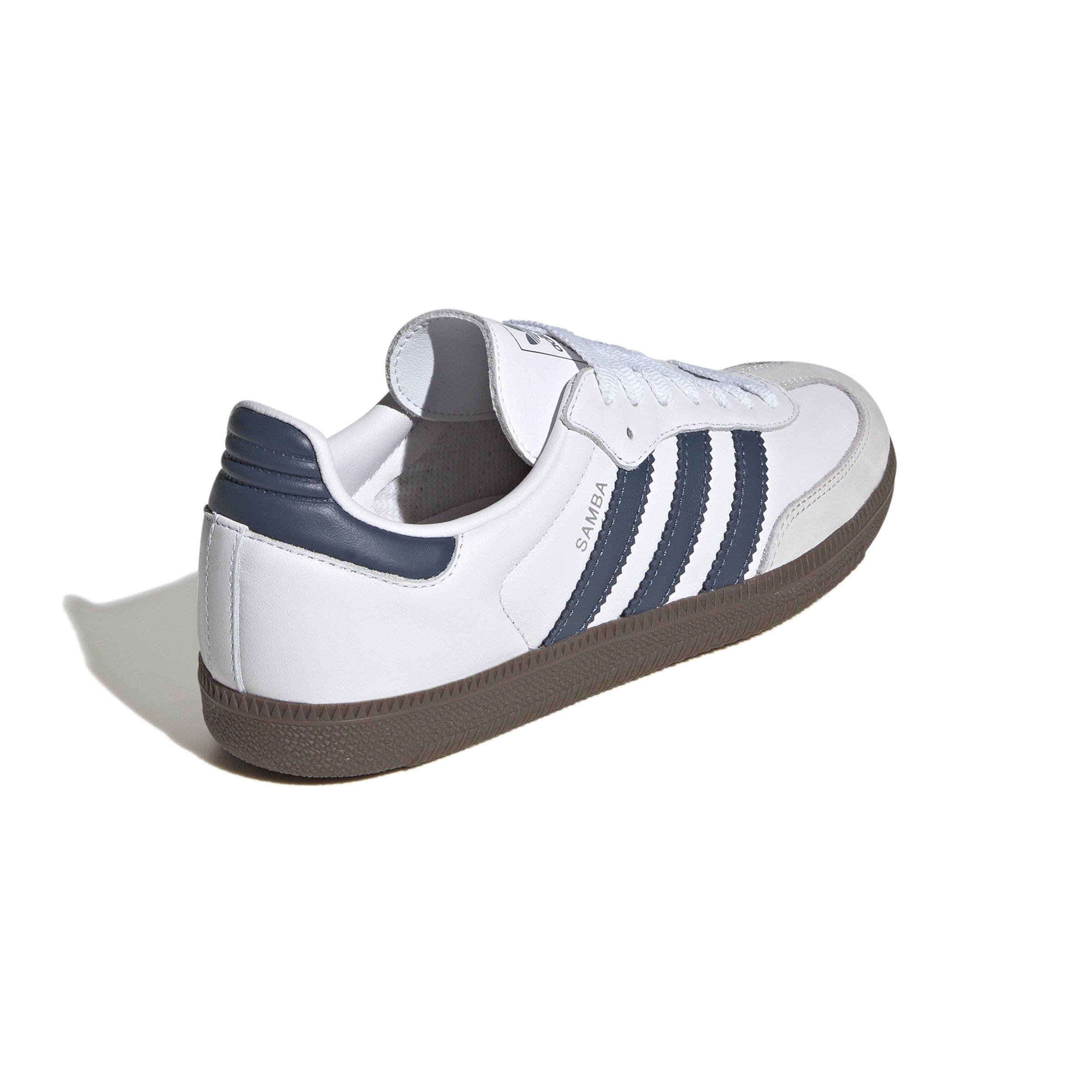 adidas Originals Samba OG "Ftwr White/Preloved Ink/Dash Grey" Women's Shoe - WHITE/INK/GREY Thumbnail View 4
