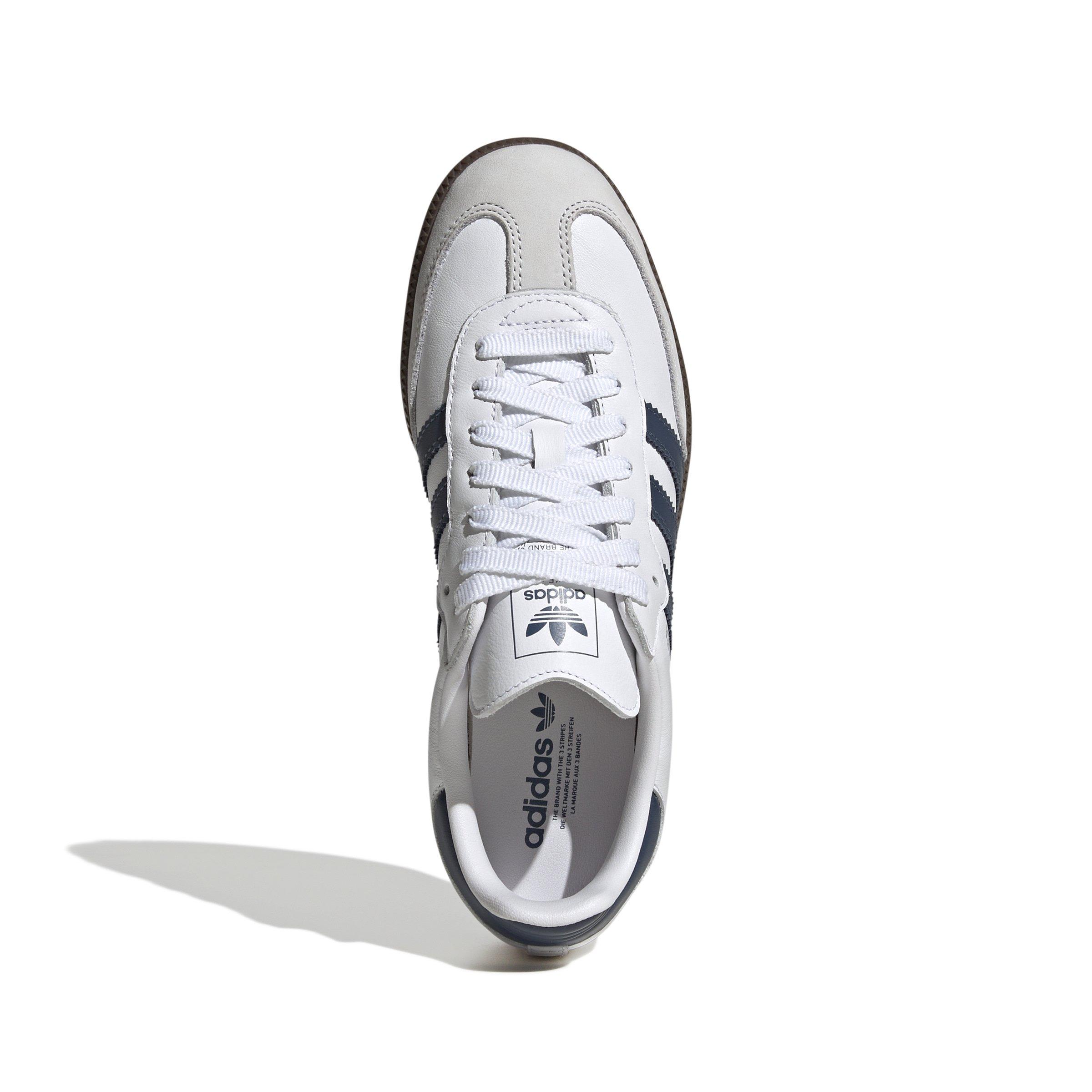 adidas Originals Samba OG "Ftwr White/Preloved Ink/Dash Grey" Women's Shoe - WHITE/INK/GREY Thumbnail View 5