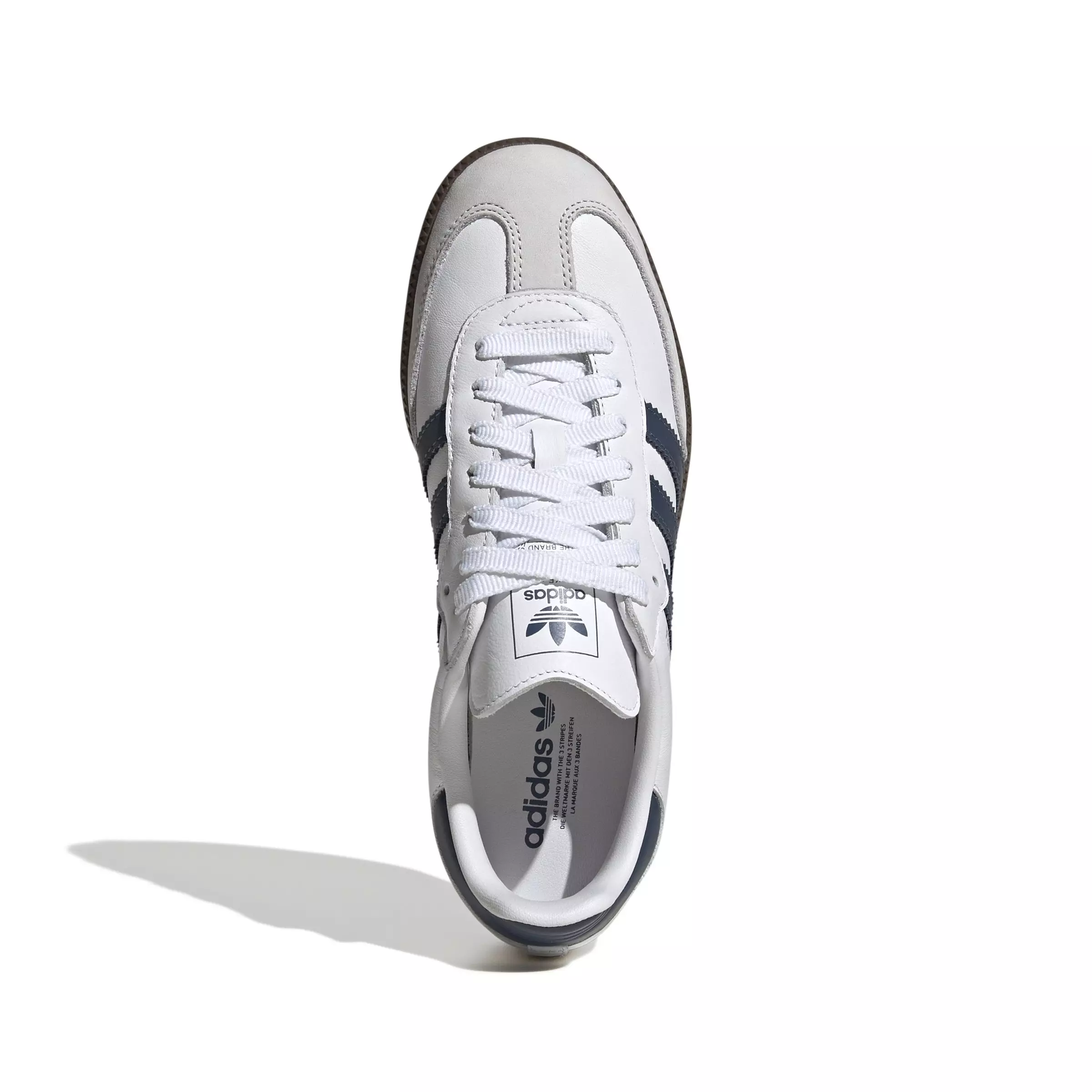 adidas Originals Samba OG "Ftwr White/Preloved Ink/Dash Grey" Women's Shoe - WHITE/INK/GREY