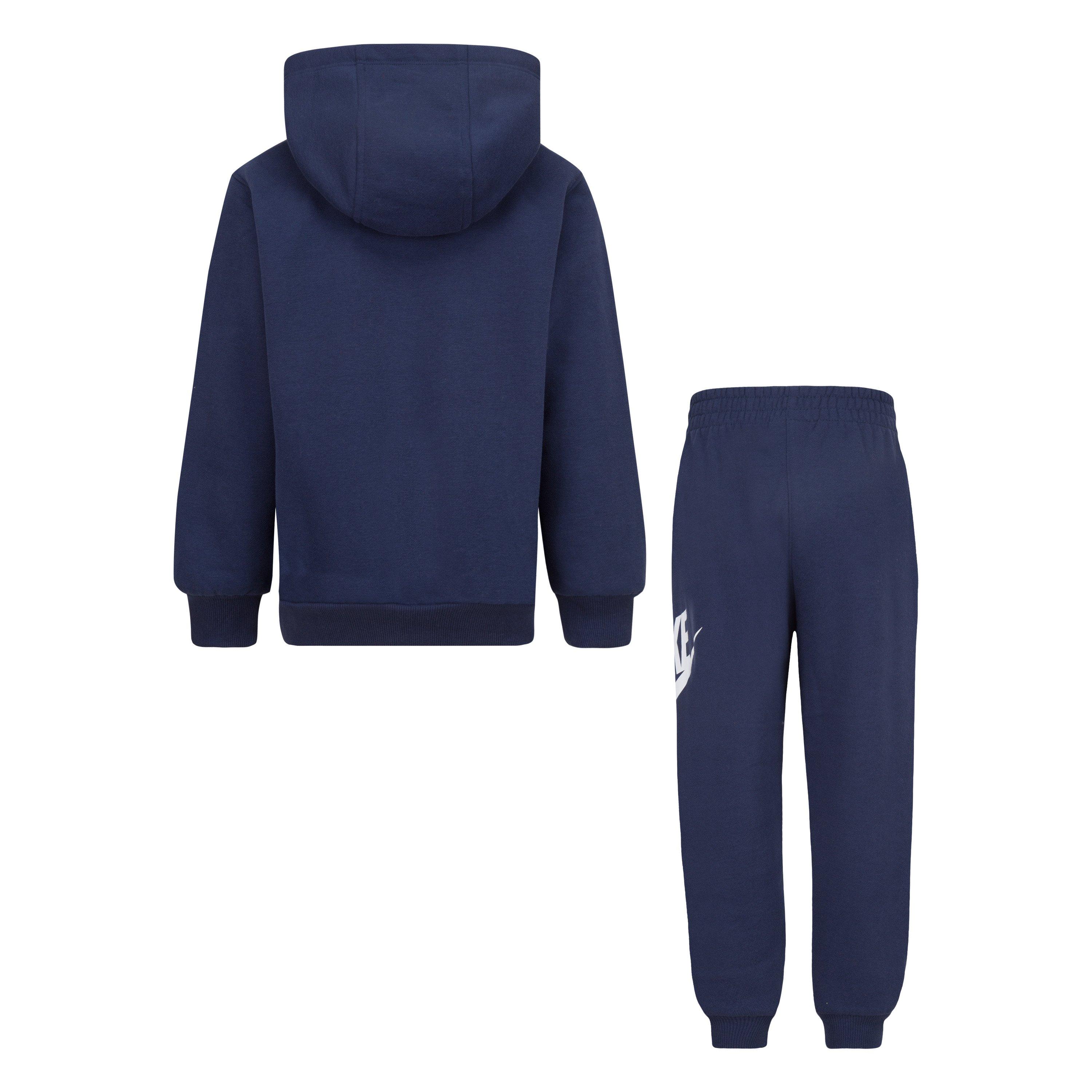 Nike Little Kids' Sportswear Club Fleece Hoodie Set - Navy - NAVY Thumbnail View 2