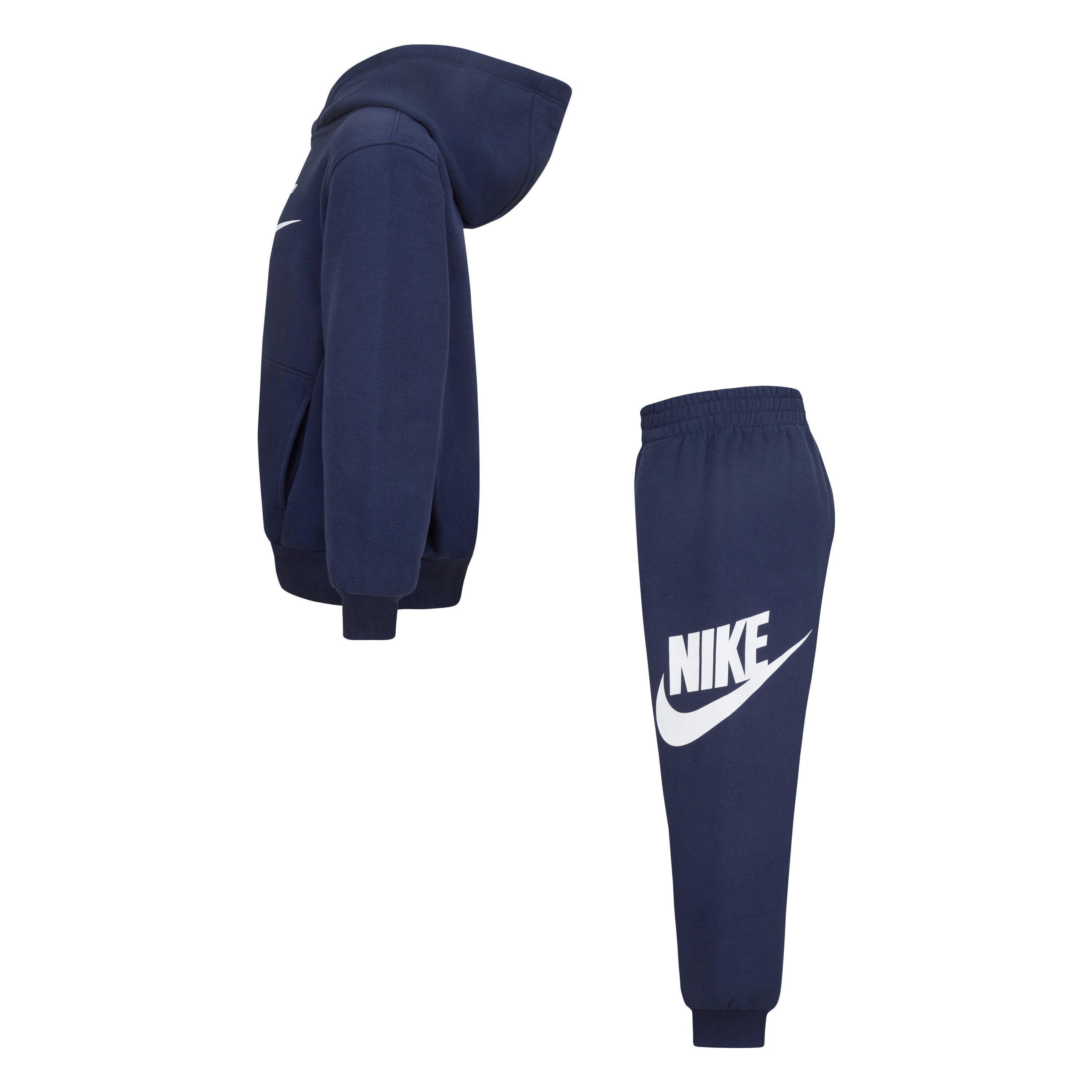 Nike Little Kids' Sportswear Club Fleece Hoodie Set - Navy - NAVY Thumbnail View 6