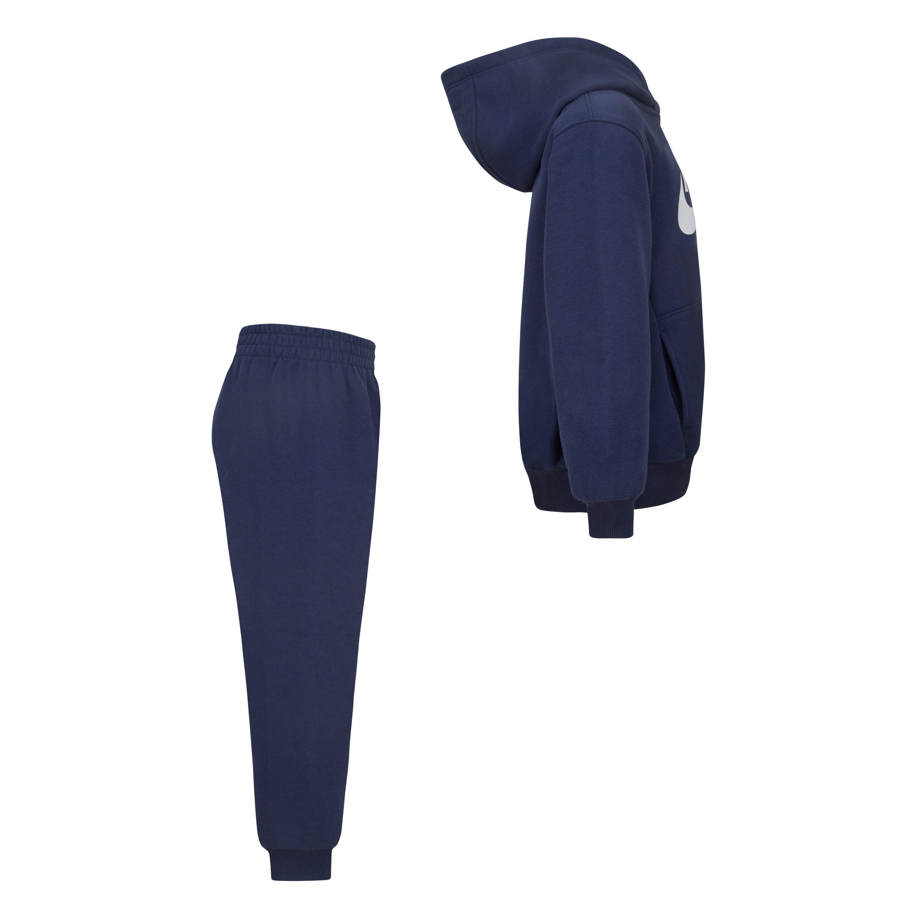 Nike Sportswear Club Fleece Little Kids' Navy Hoodie Set
