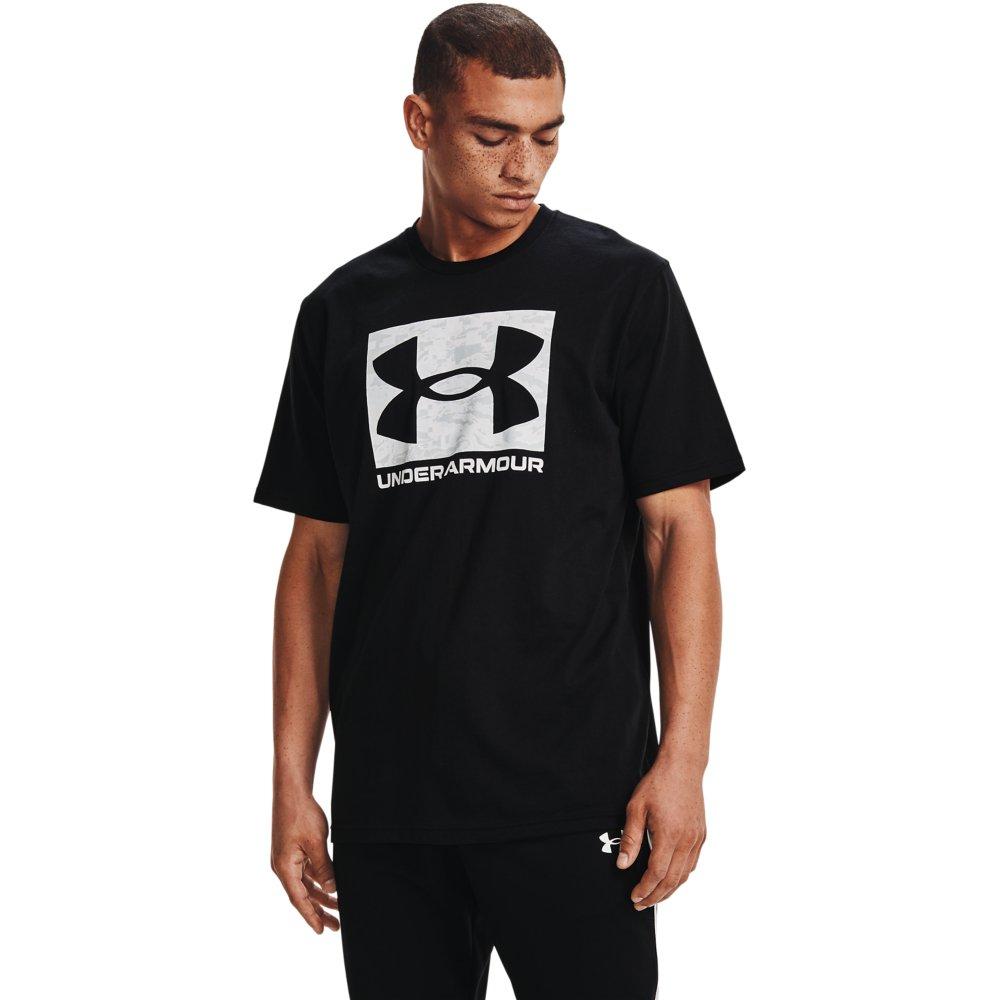 Under Armour Men's ABC Camo Boxed Logo Tee - Black - BLACK Thumbnail View 1