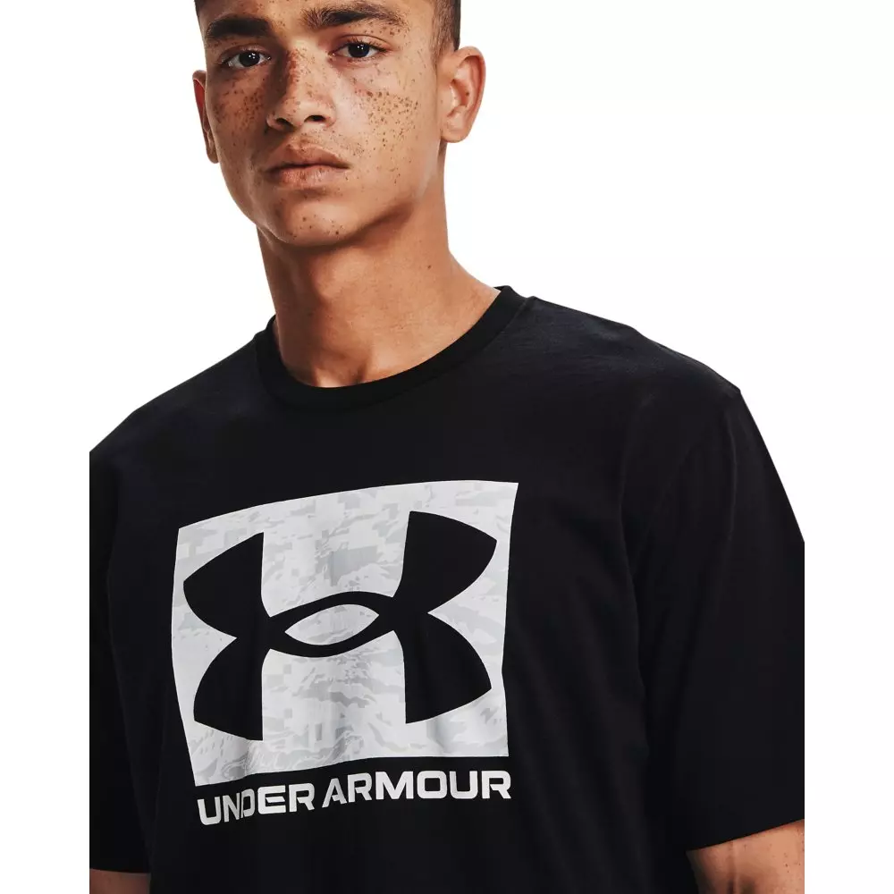 Under Armour Men's ABC Camo Boxed Logo Tee - Black - BLACK