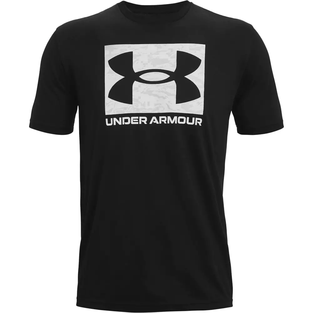 Under Armour Men's ABC Camo Boxed Logo Tee - Black - BLACK