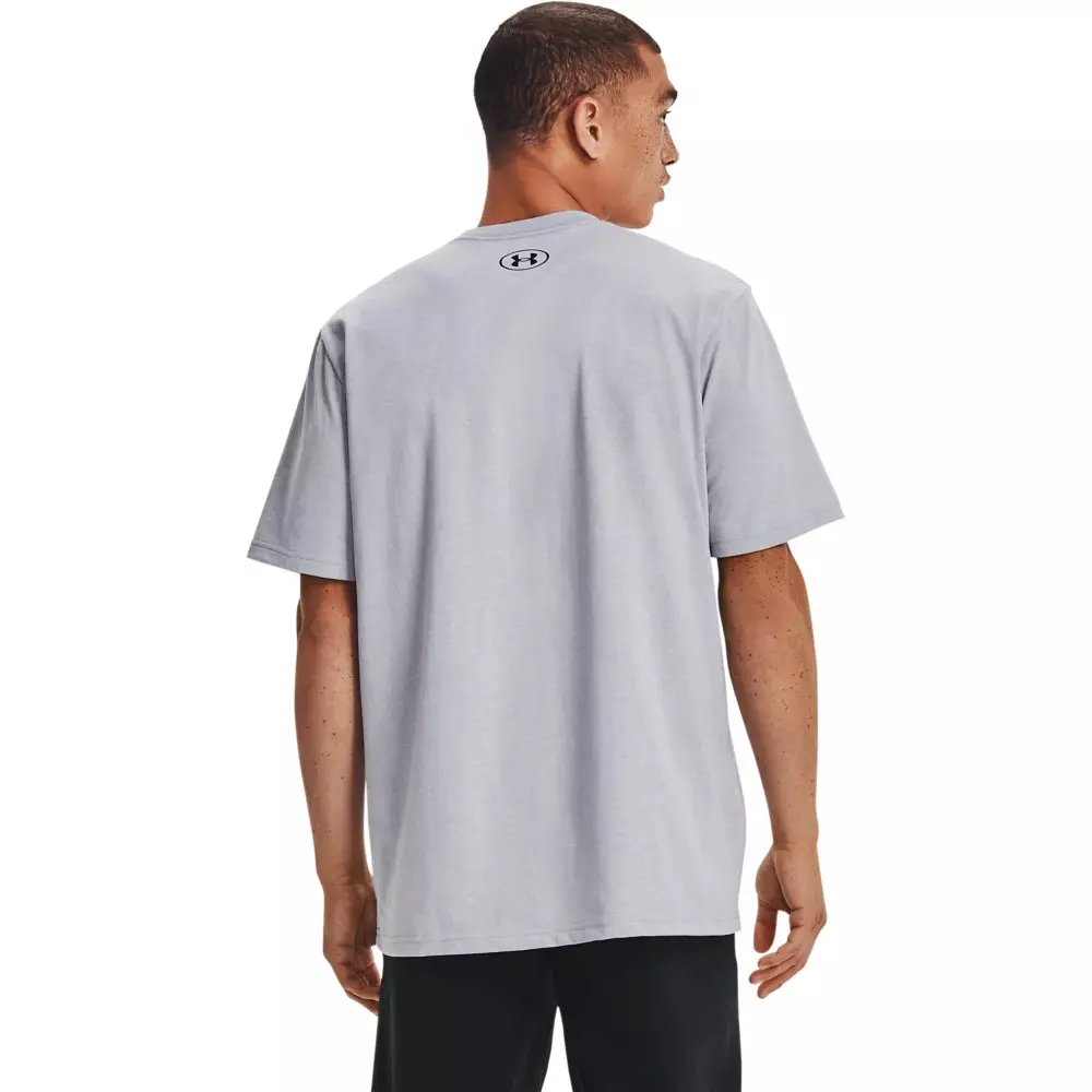 Under Armour Men's ABC Camo Boxed Logo Tee - Black - LT GREY