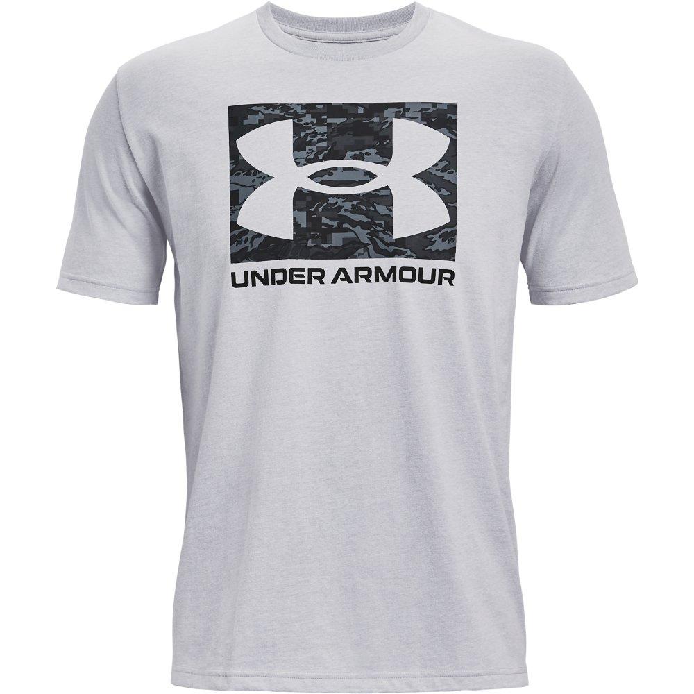 Under Armour Men's ABC Camo Boxed Logo Tee - Black - LT GREY Thumbnail View 5