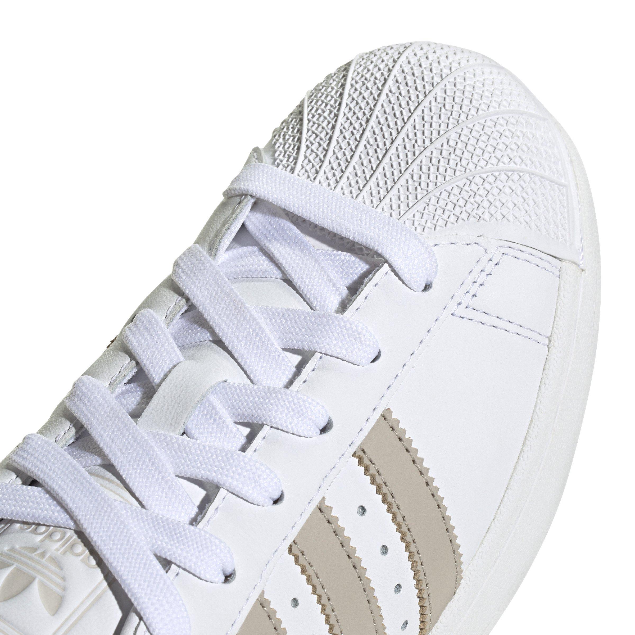 adidas Originals Superstar II "Ftwr White/Wonder Beige/Alumina" Women's Shoe - WHITE/BEIGE/ALUMINA Thumbnail View 7
