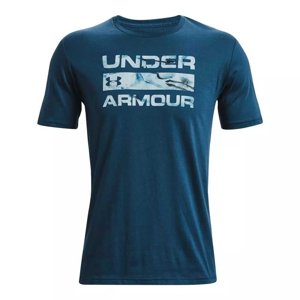 Under Armour Men's Stacked Logo Fill Tee - BLUE