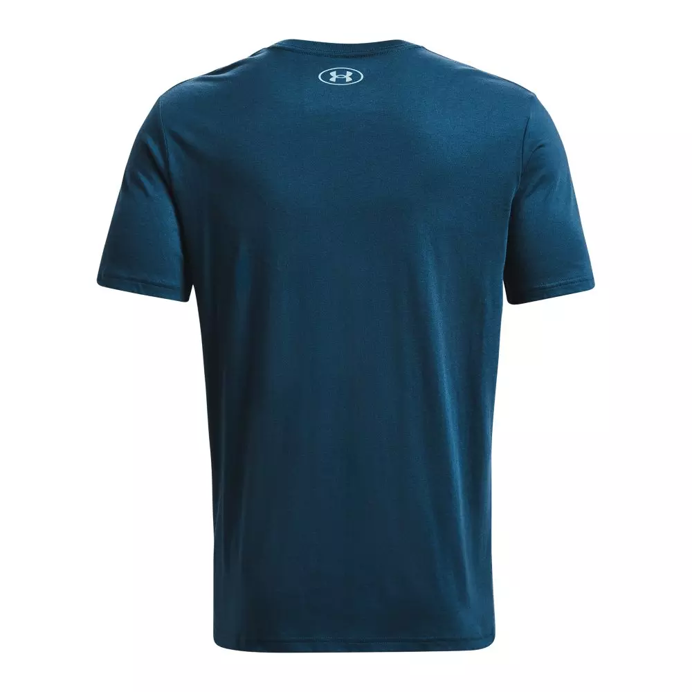 Under Armour Men's Stacked Logo Fill Tee - BLUE