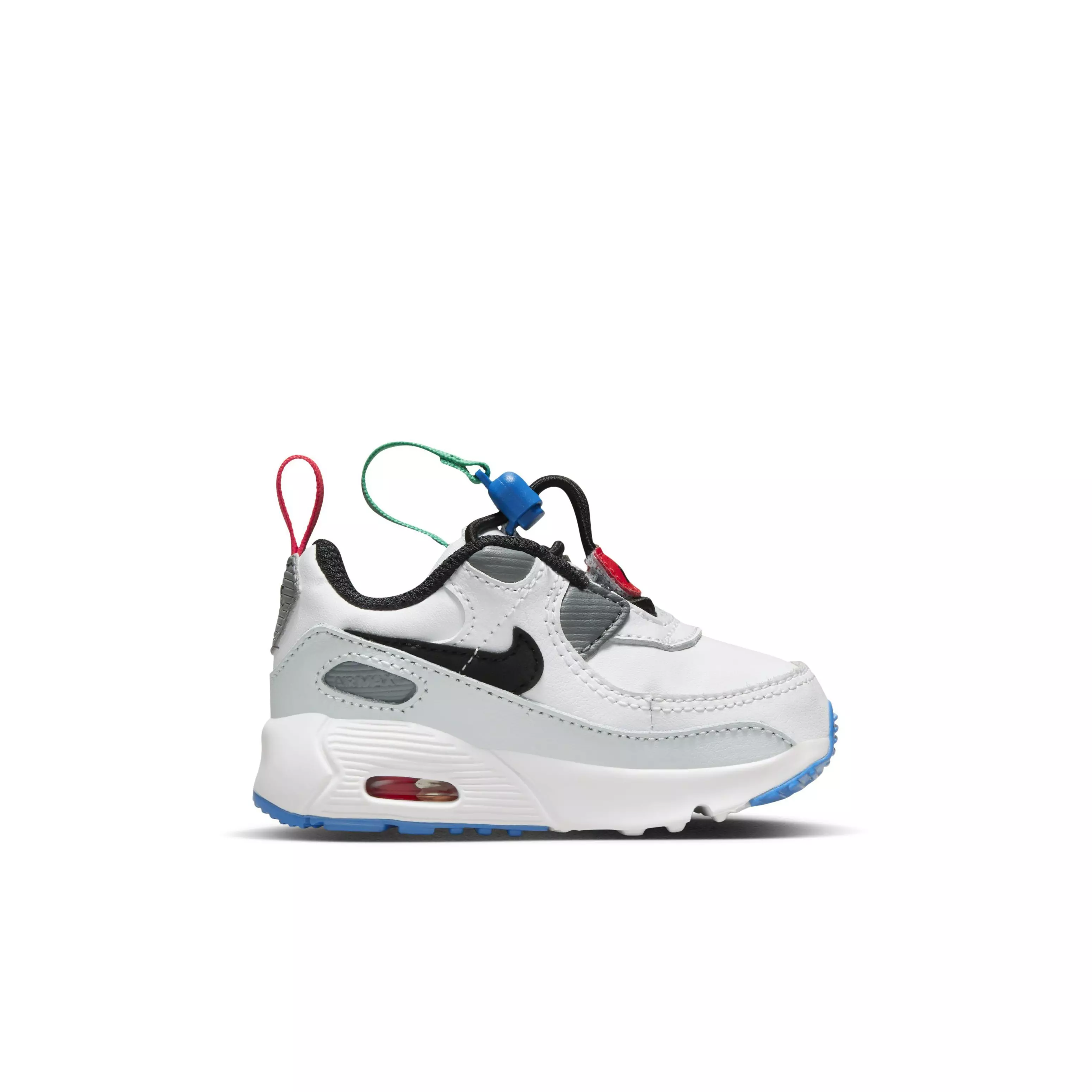 Nike Air Max 90 Toggle "White/Pure Platinum/Stadium Green/Black" Infant Boys' Shoe - WHITE/PLATINUM/GREEN/BLACK