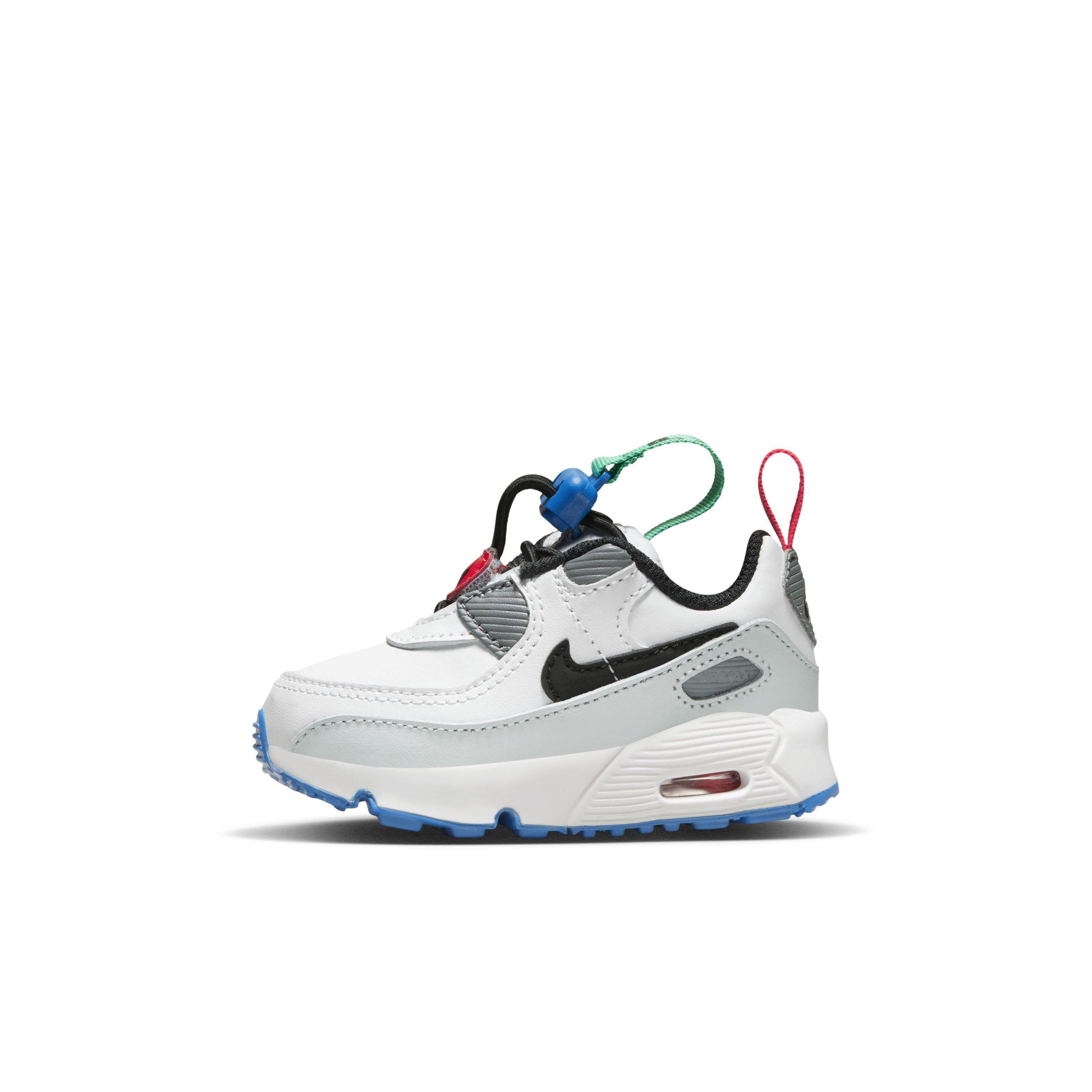 Nike Air Max 90 Toggle "White/Pure Platinum/Stadium Green/Black" Infant Boys' Shoe - WHITE/PLATINUM/GREEN/BLACK Thumbnail View 2