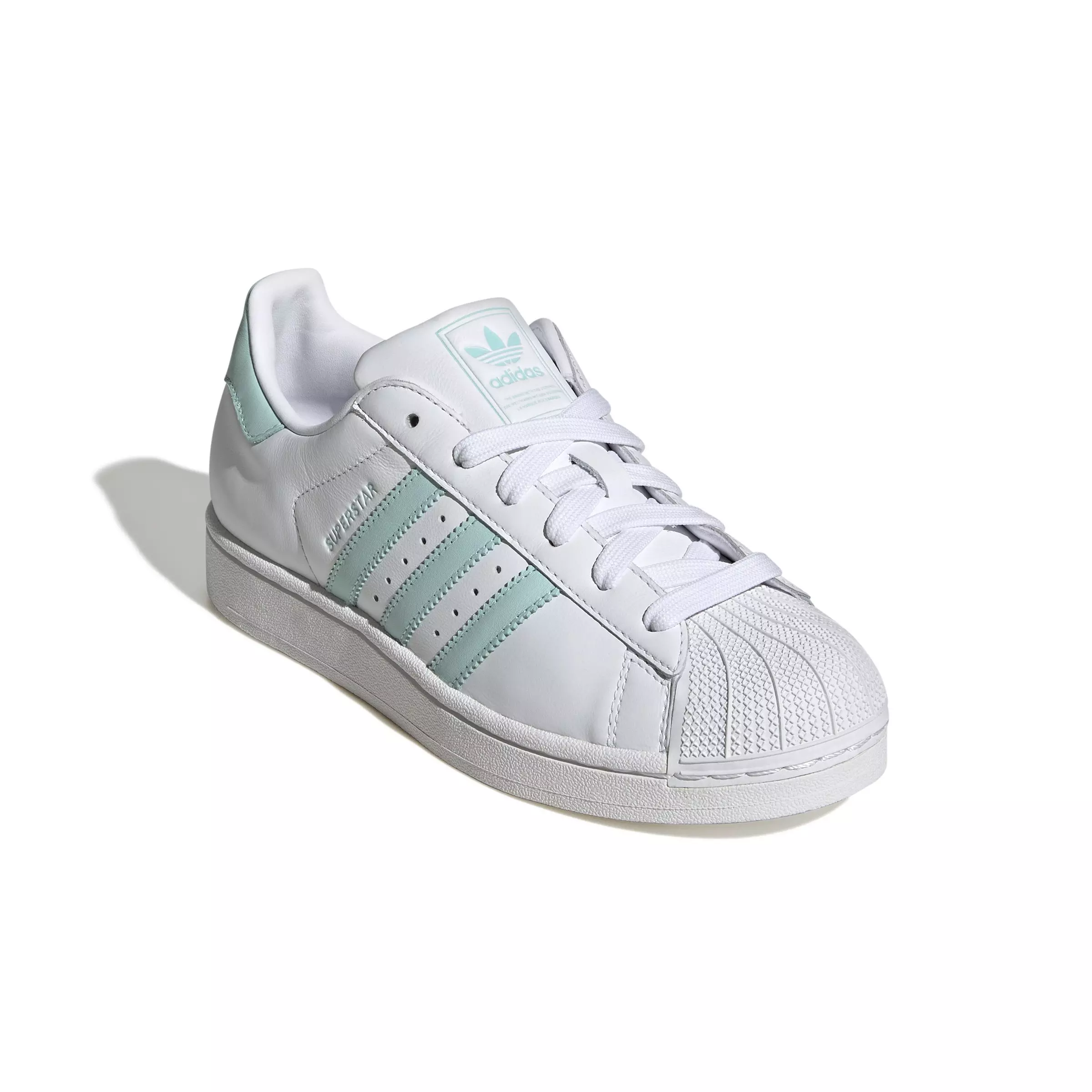 adidas Originals Superstar II "Ftwr White/Semi Flash Aqua/Easy Mint" Women's Shoe - WHITE/AQUA/MINT