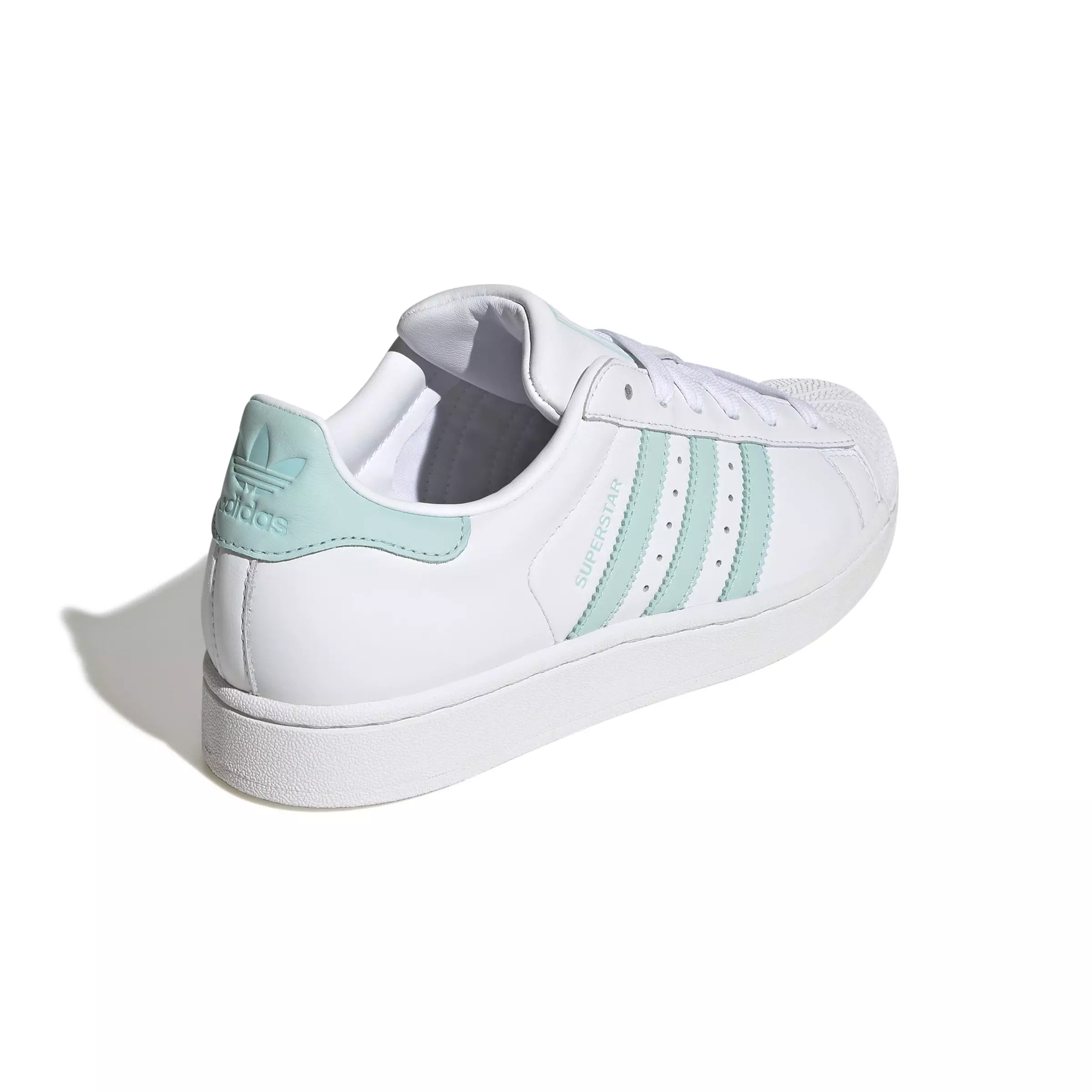 adidas Originals Superstar II "Ftwr White/Semi Flash Aqua/Easy Mint" Women's Shoe - WHITE/AQUA/MINT