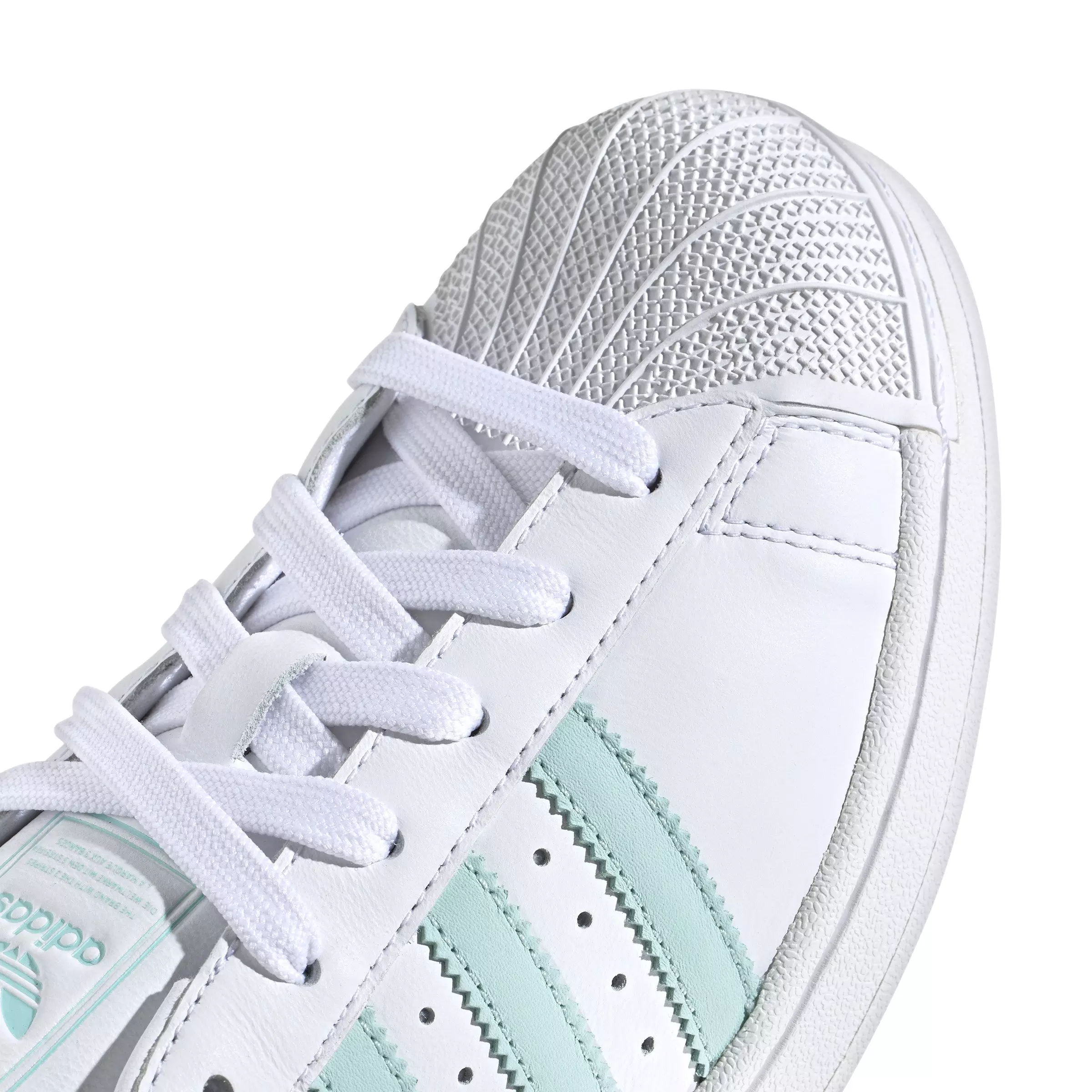 adidas Originals Superstar II "Ftwr White/Semi Flash Aqua/Easy Mint" Women's Shoe - WHITE/AQUA/MINT