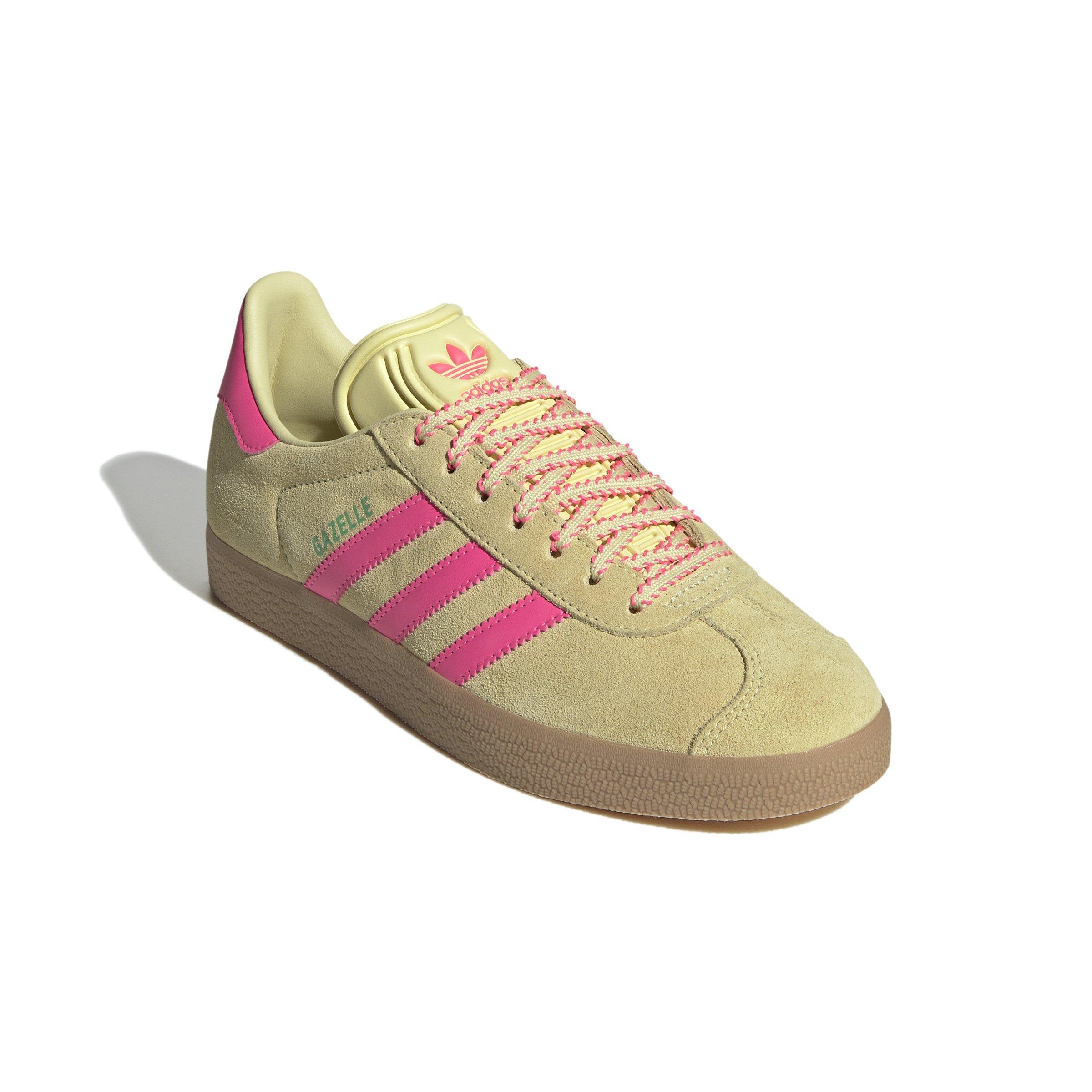 adidas Originals Gazelle Women's "Powder Yellow/Lucid Pink/Gum 3" Shoe