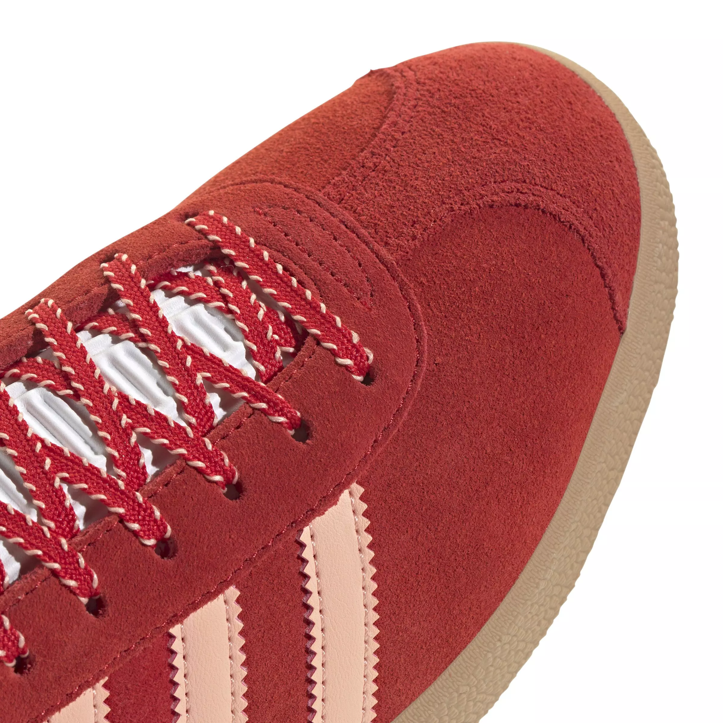 adidas Originals Gazelle "Better Scarlet/Glow Pink/Gold Metallic" Women's Shoe - SCARLET/PINK/GOLD