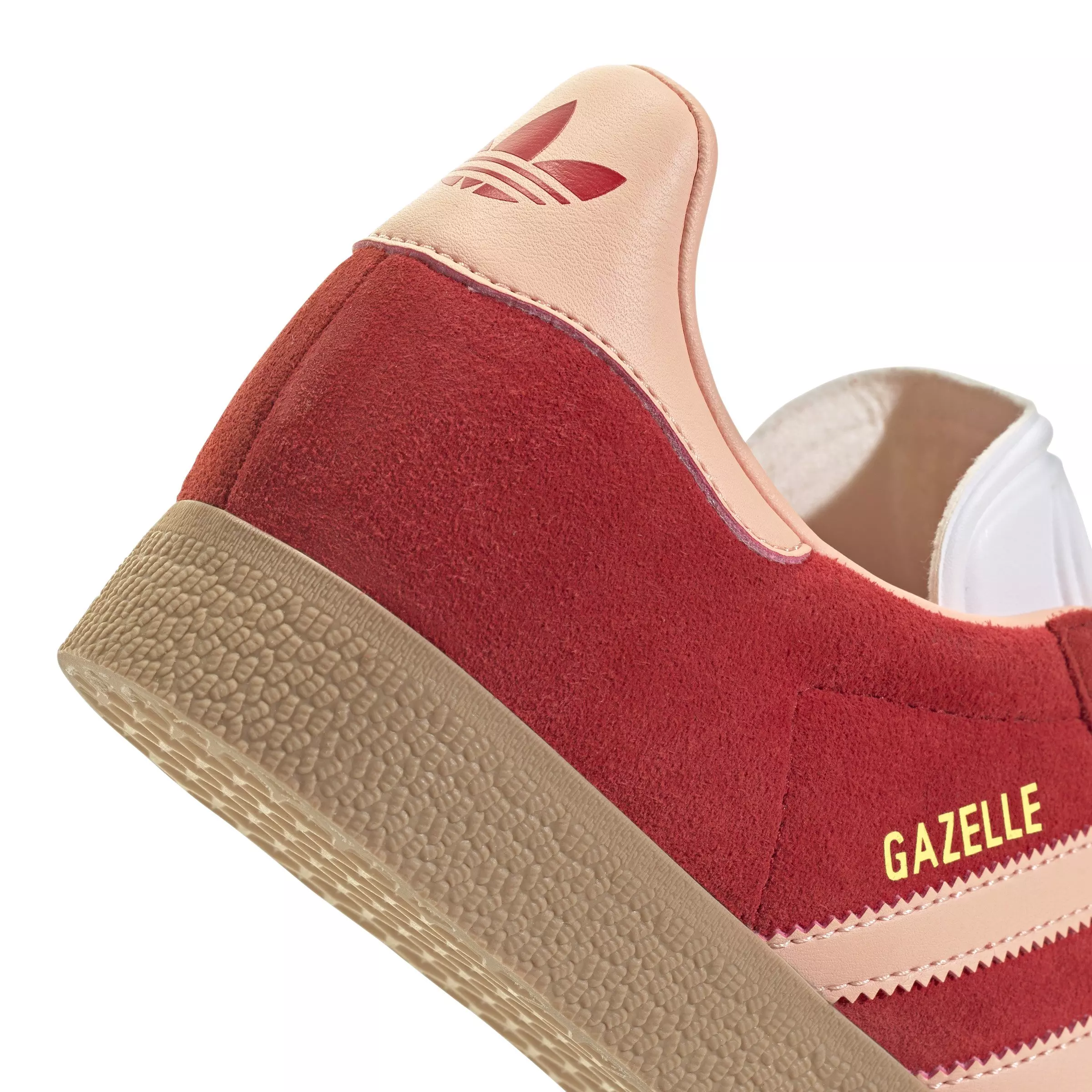 adidas Originals Gazelle "Better Scarlet/Glow Pink/Gold Metallic" Women's Shoe - SCARLET/PINK/GOLD