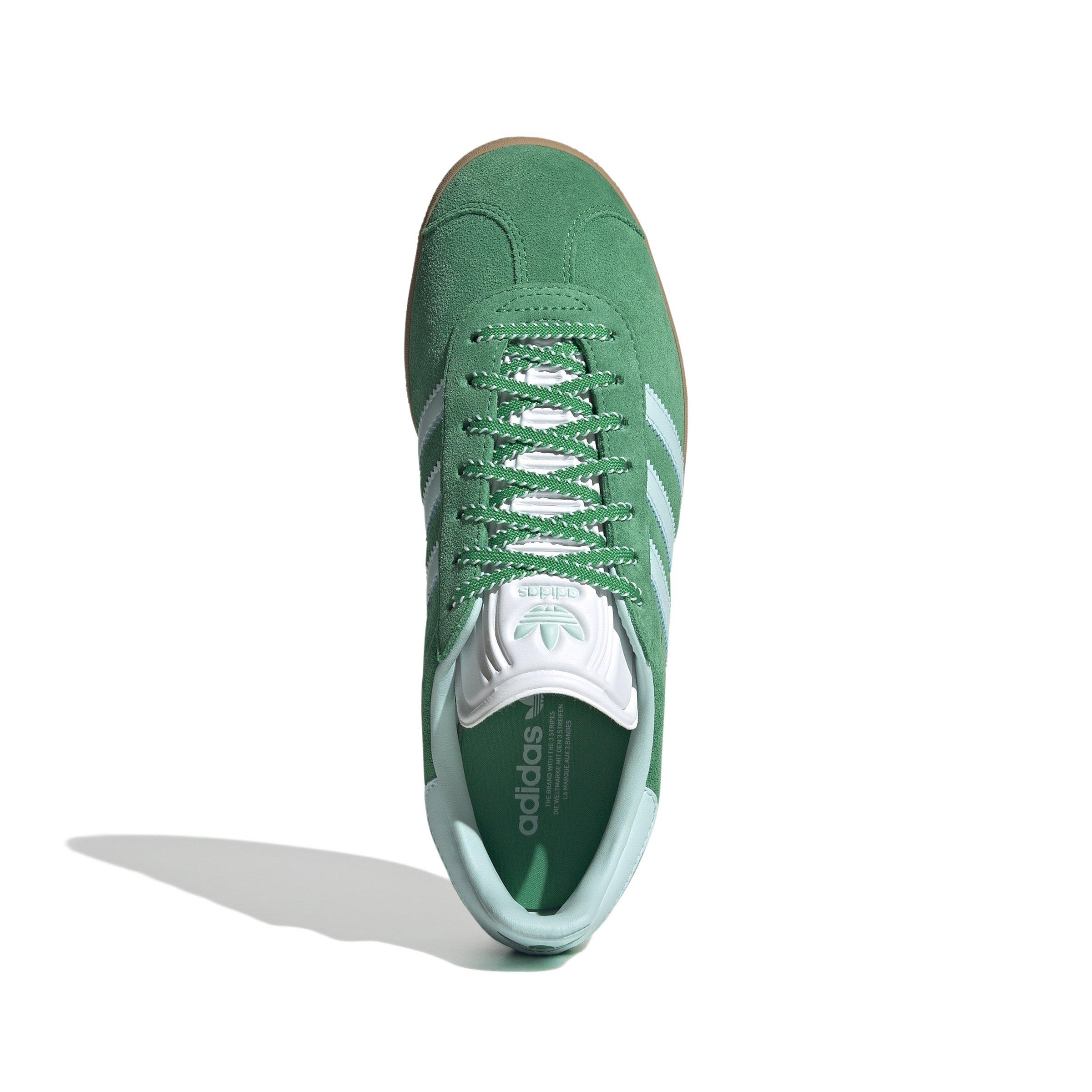 adidas Originals Gazelle Women's "Green/Semi Flash Aqua/Gold Metallic" Shoe