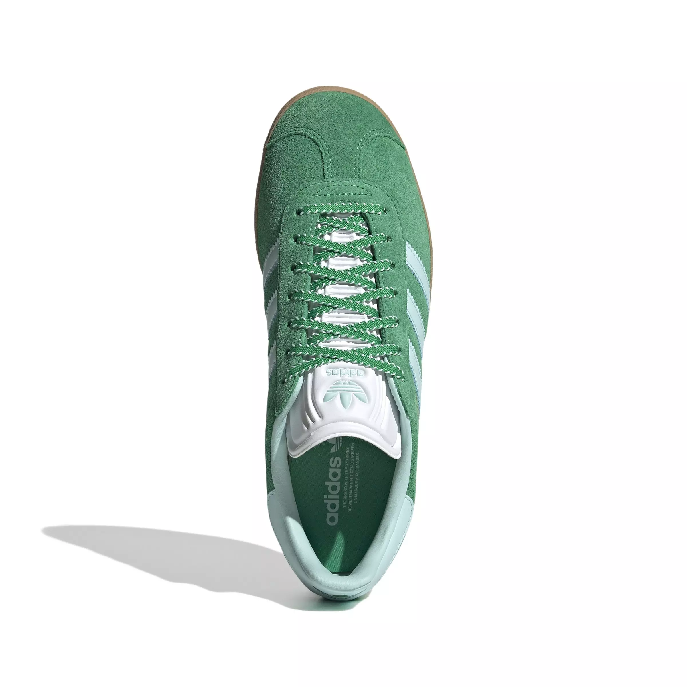 adidas Originals Gazelle "Green/Semi Flash Aqua/Gold Metallic" Women's Shoe - GREEN/AQUA/GOLD