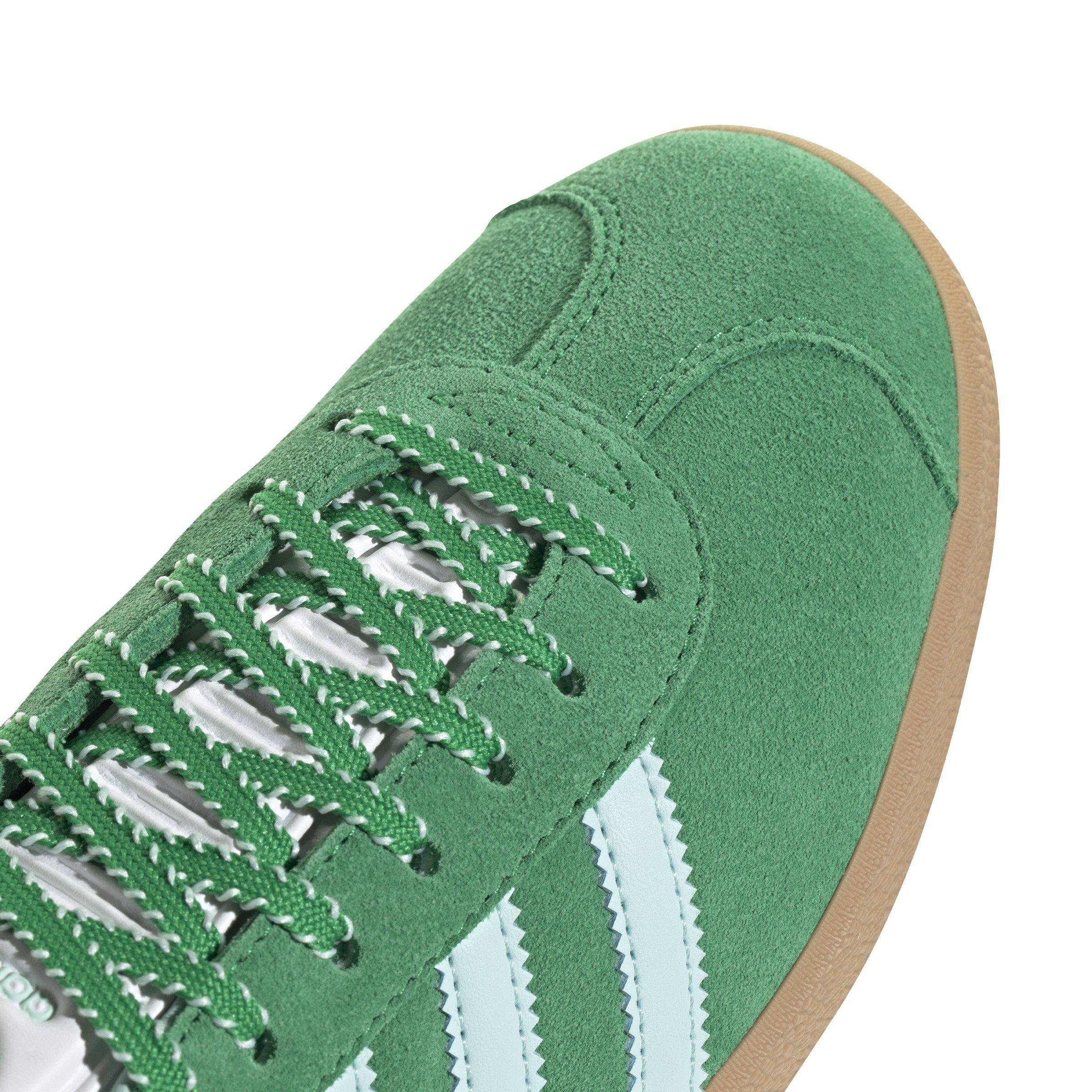 adidas Originals Gazelle Women's "Green/Semi Flash Aqua/Gold Metallic" Shoe