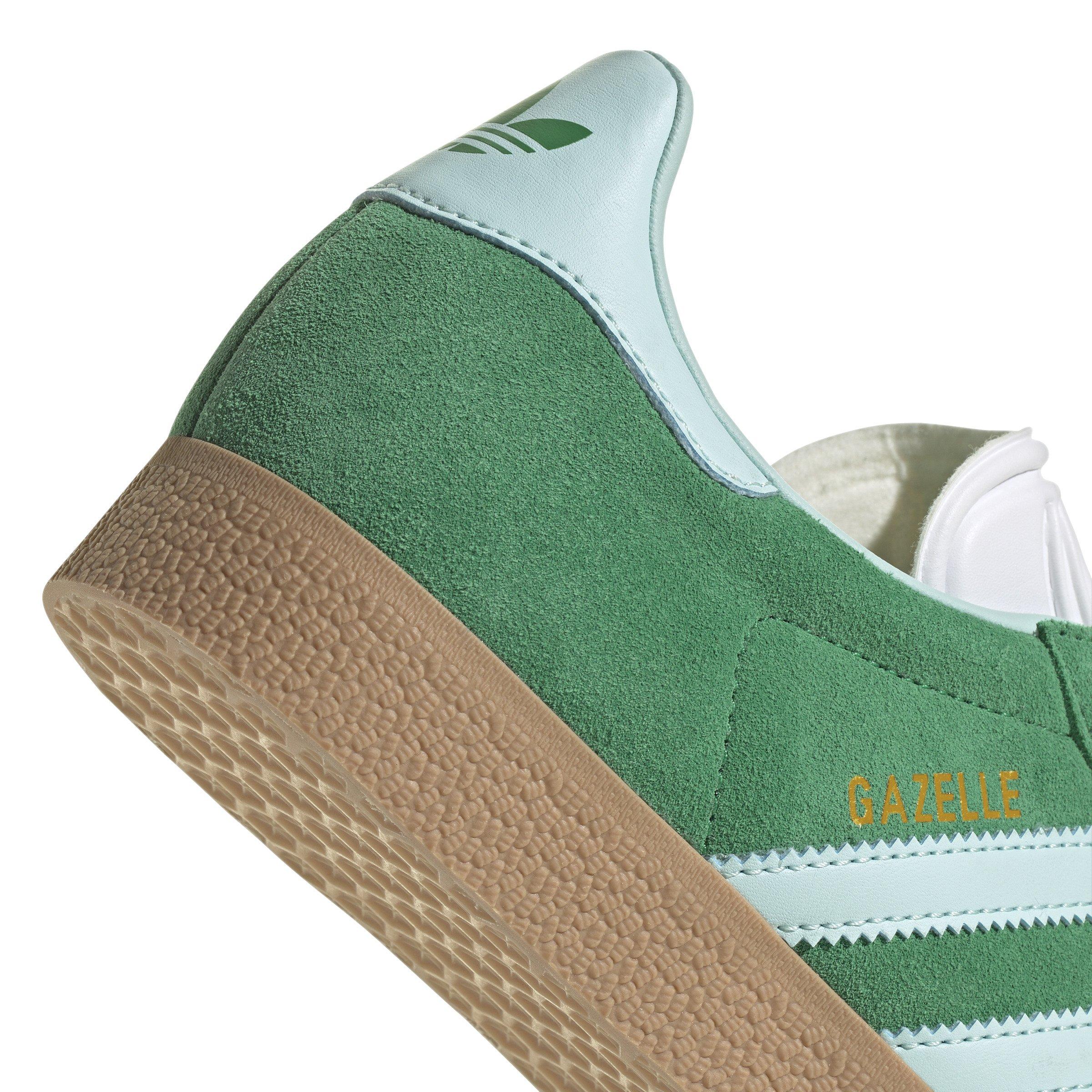 adidas Originals Gazelle "Green/Semi Flash Aqua/Gold Metallic" Women's Shoe - GREEN/AQUA/GOLD Thumbnail View 8