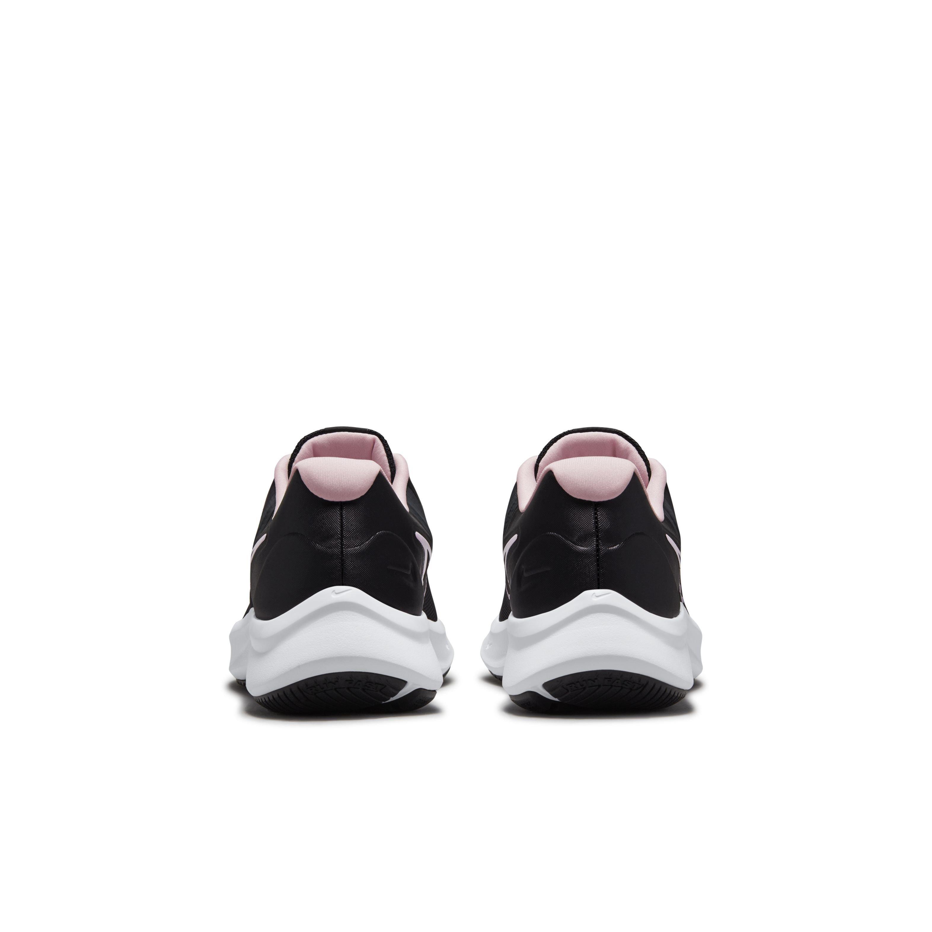 Nike Star Runner 3 "Black/Dark Smoke Grey/Black" Grade School Girls' Running Shoe - BLACK/DK GREY/BLACK Thumbnail View 5