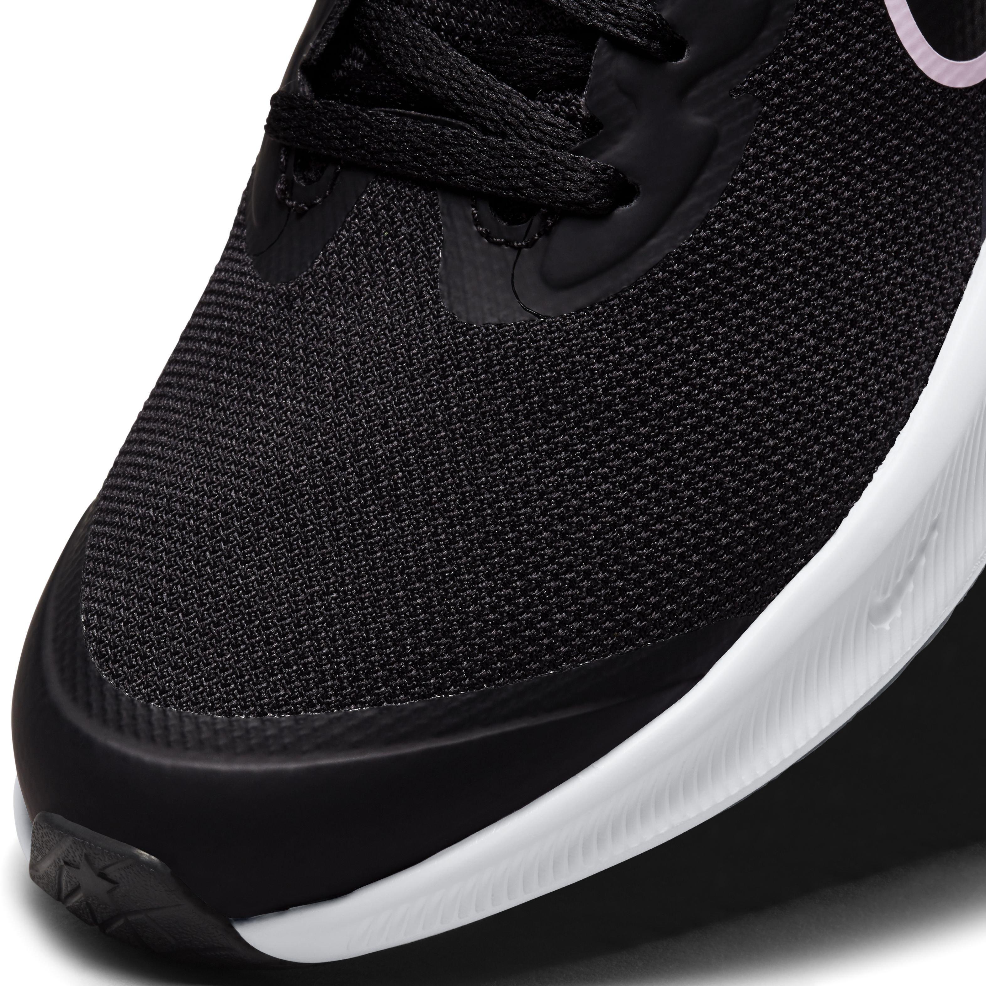 Nike Star Runner 3 "Black/Dark Smoke Grey/Black" Grade School Girls' Running Shoe - BLACK/DK GREY/BLACK Thumbnail View 7