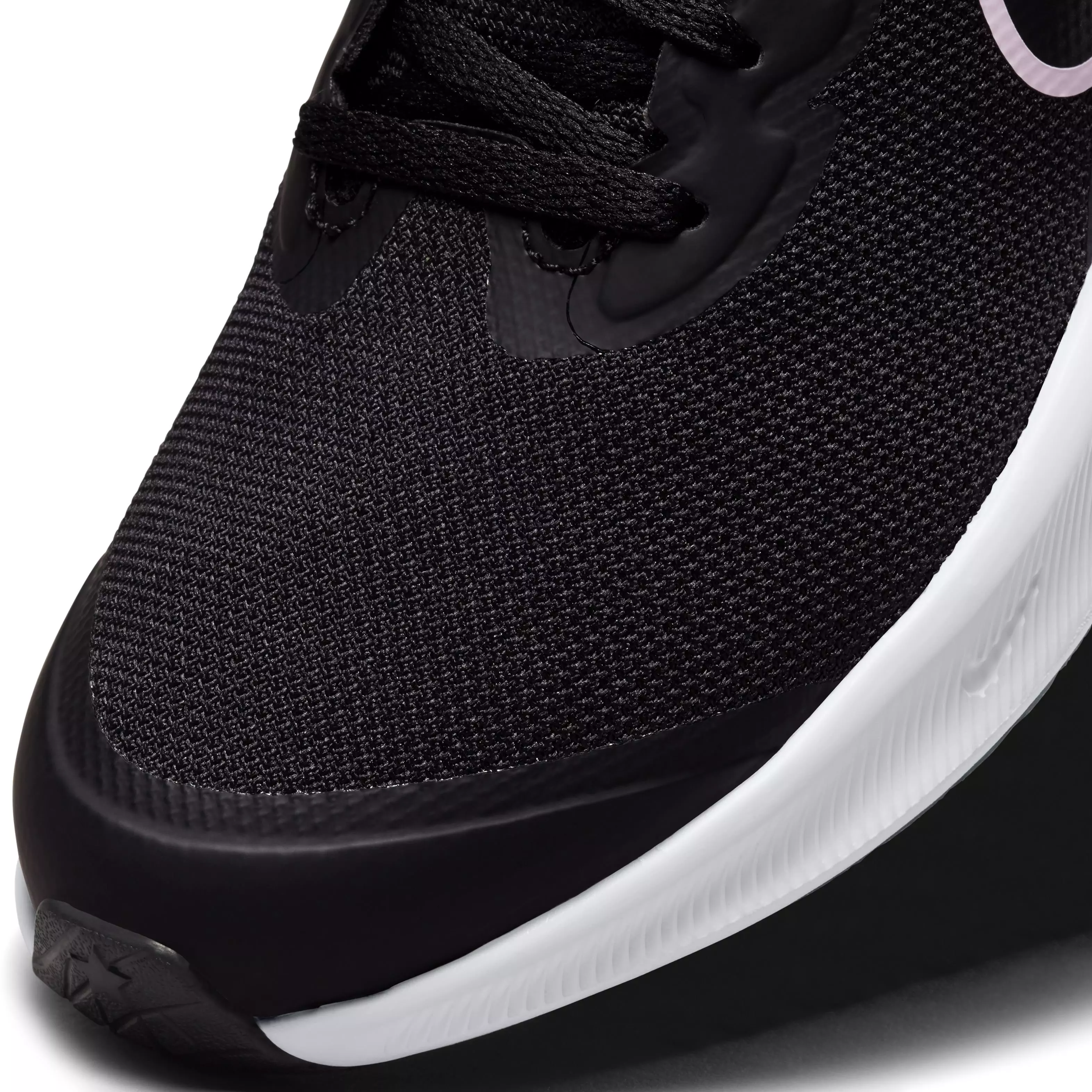 Nike Star Runner 3 "Black/Dark Smoke Grey/Black" Grade School Girls' Running Shoe - BLACK/DK GREY/BLACK