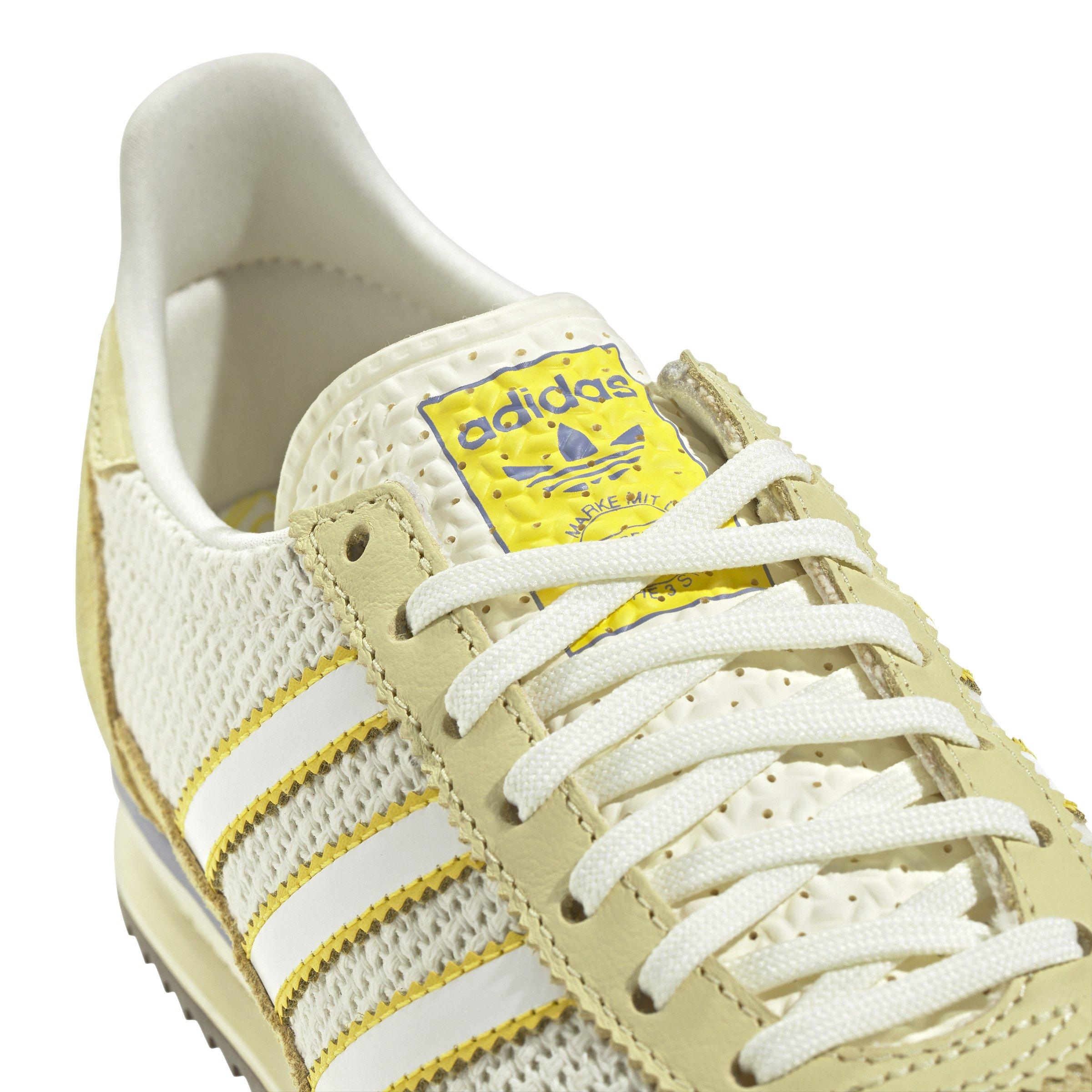 adidas Originals SL 72 OG "Ivory/Yellow/Powder Yellow" Women's Shoe - IVORY/YELLOW/YELLOW Thumbnail View 7