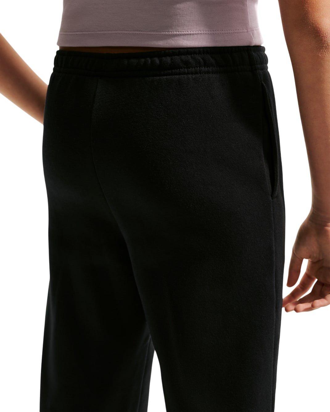 Nike Big Girls' Sportswear Studio Fleece Open-Hem Sweatpants - Black - BLACK Thumbnail View 3