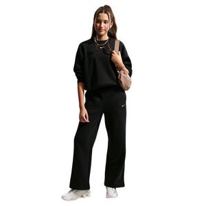 Nike Big Girls' Sportswear Studio Fleece Open-Hem Sweatpants - Black